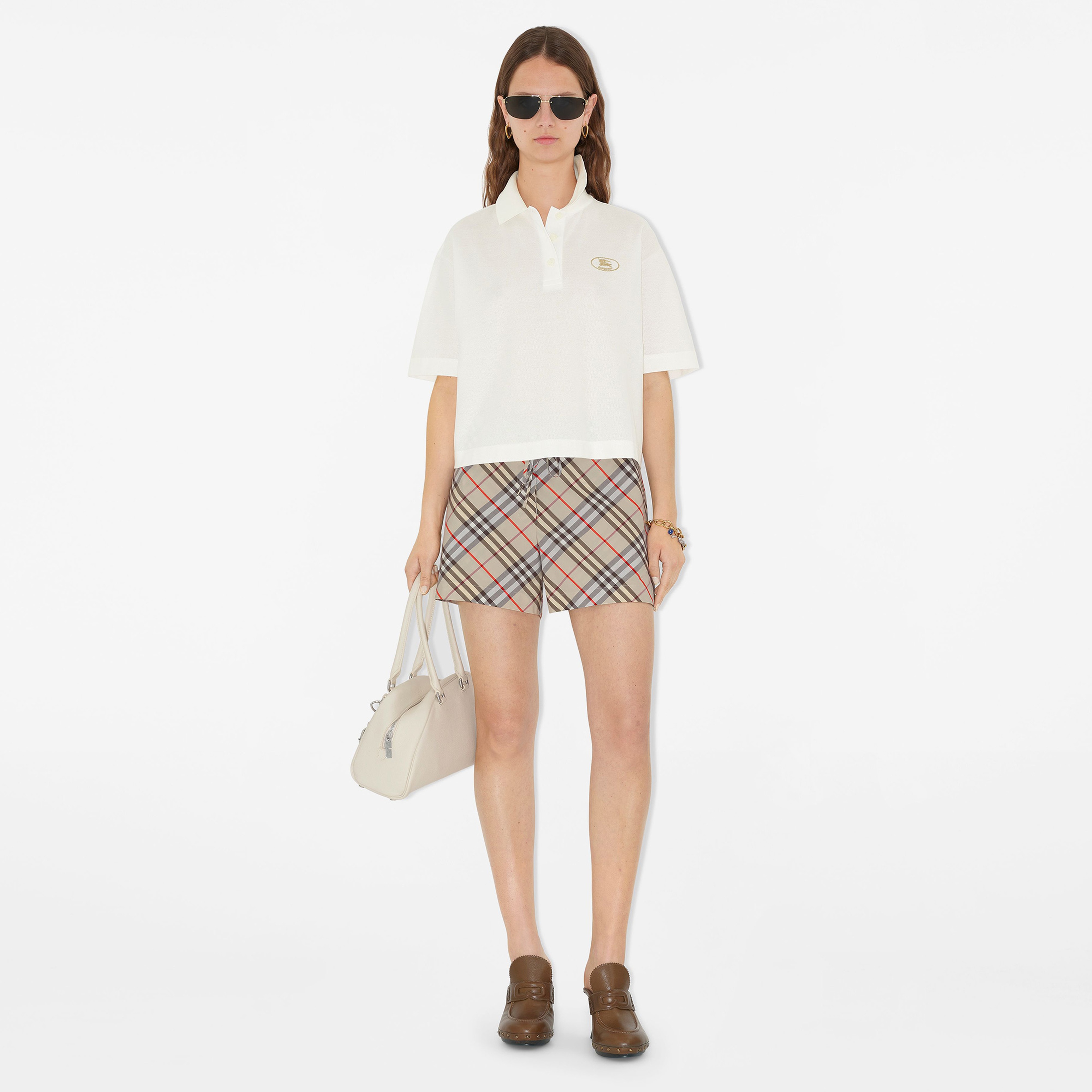 Burberry Kadın Beyaz Polo