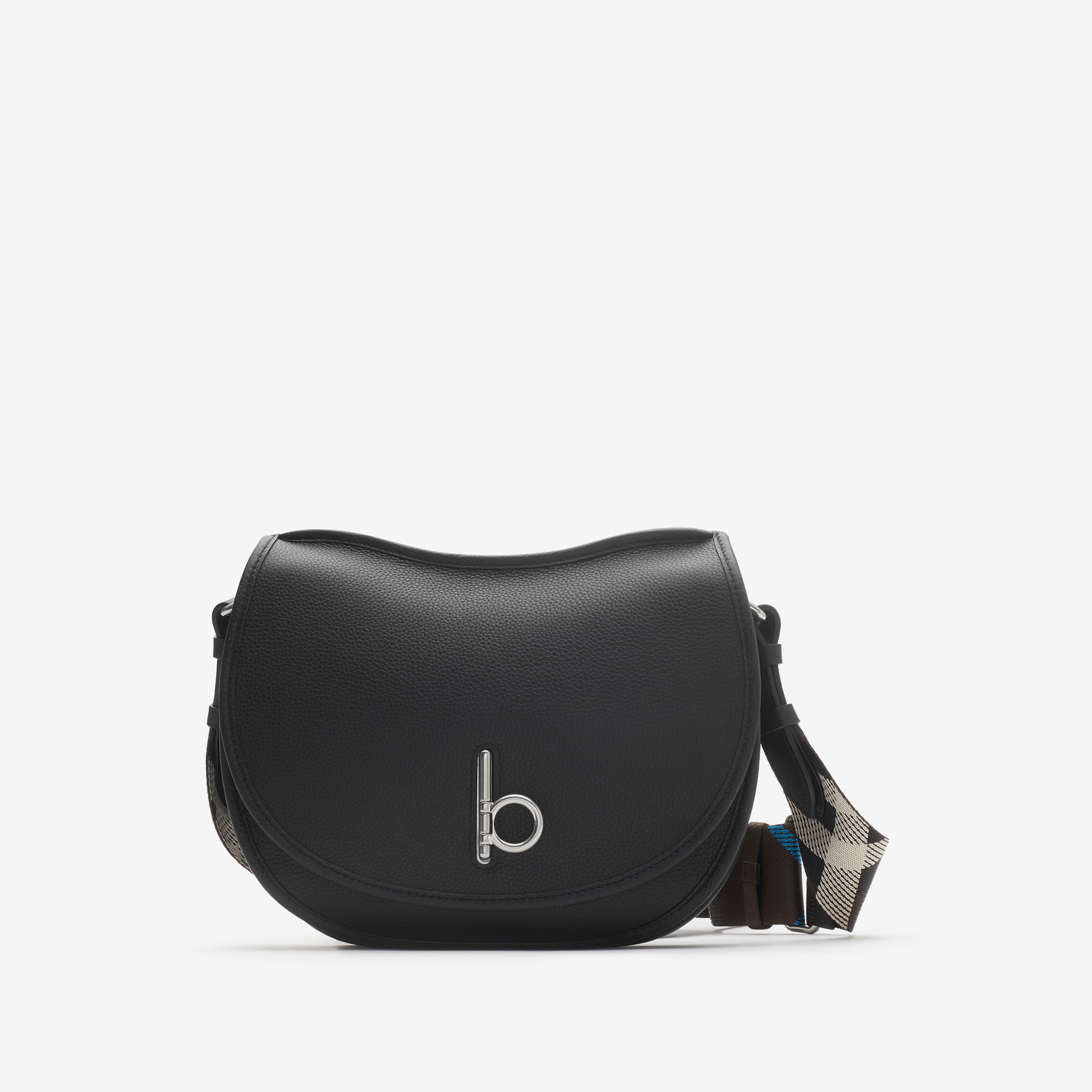 Burberry Small Rocking Horse Satchel Erkek Siyah Postacı Çantası