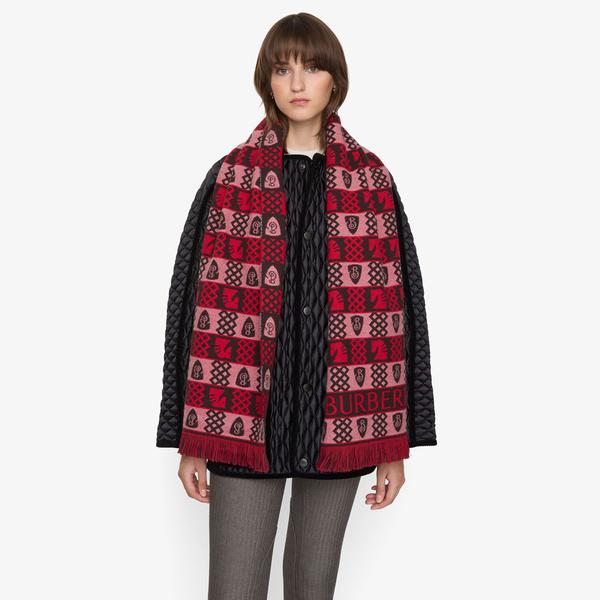 Burberry Archive Repeat Kadın Kırmızı Atkı