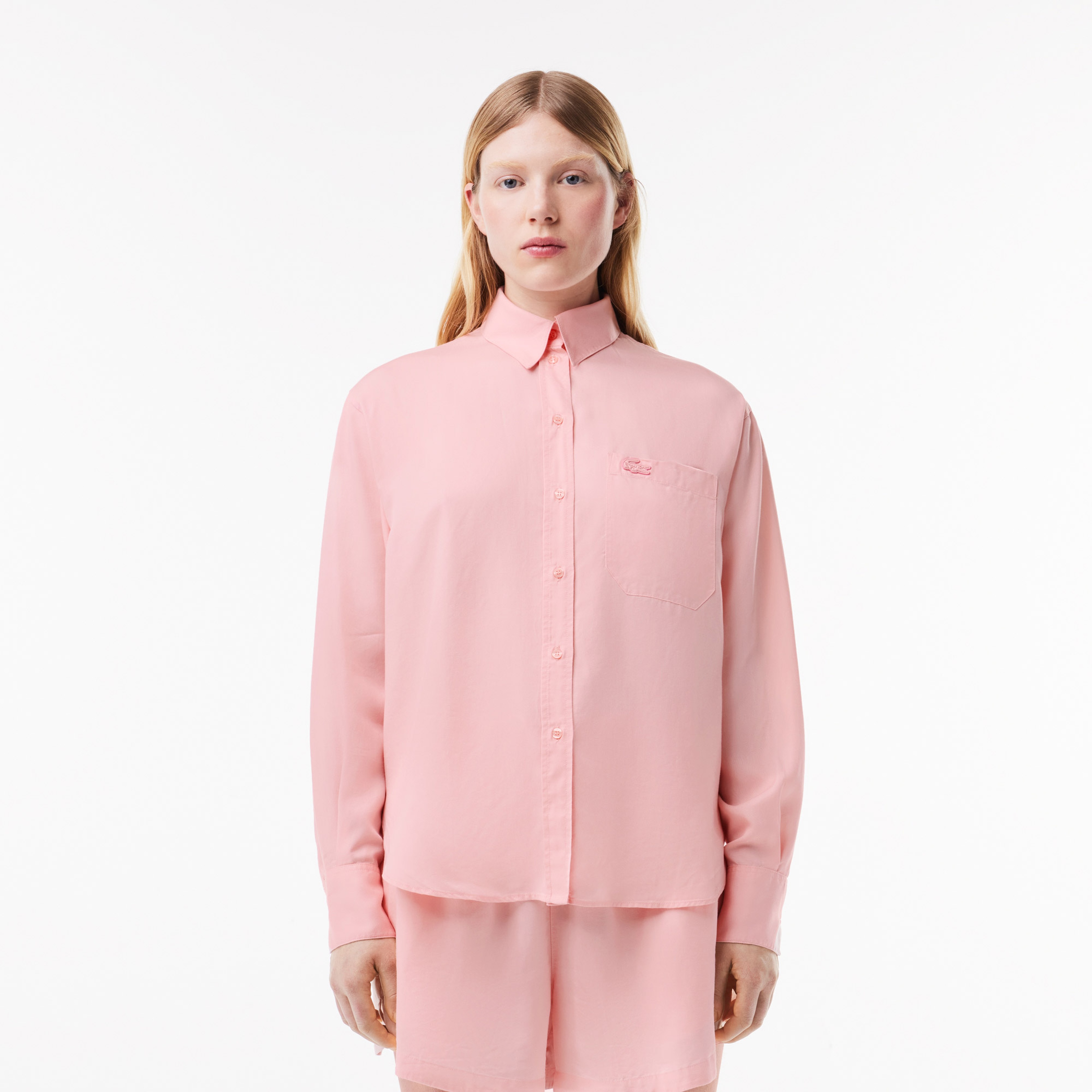 Lacoste Flowing, Oversized Lyocell Shirt