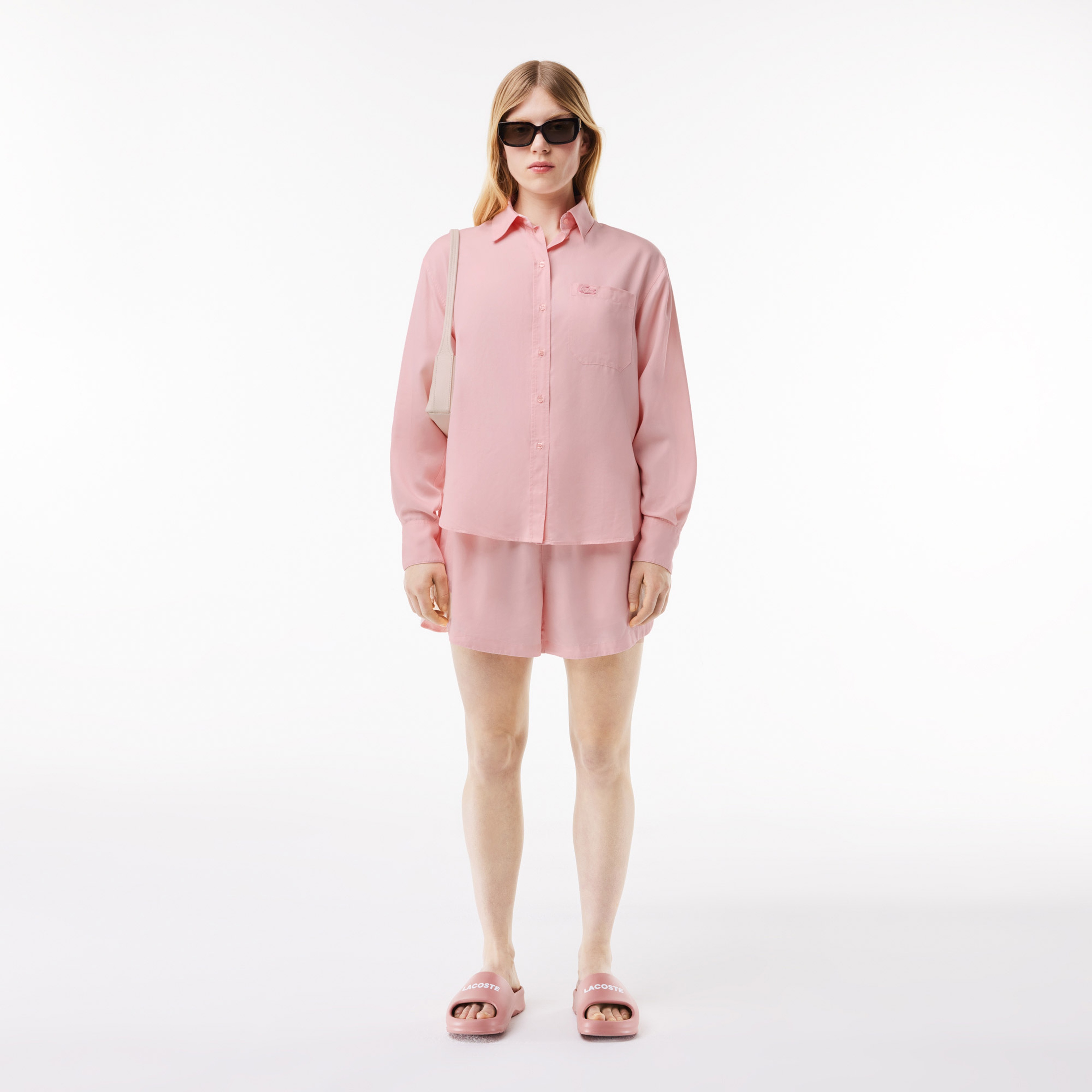 Lacoste Flowing, Oversized Lyocell Shirt