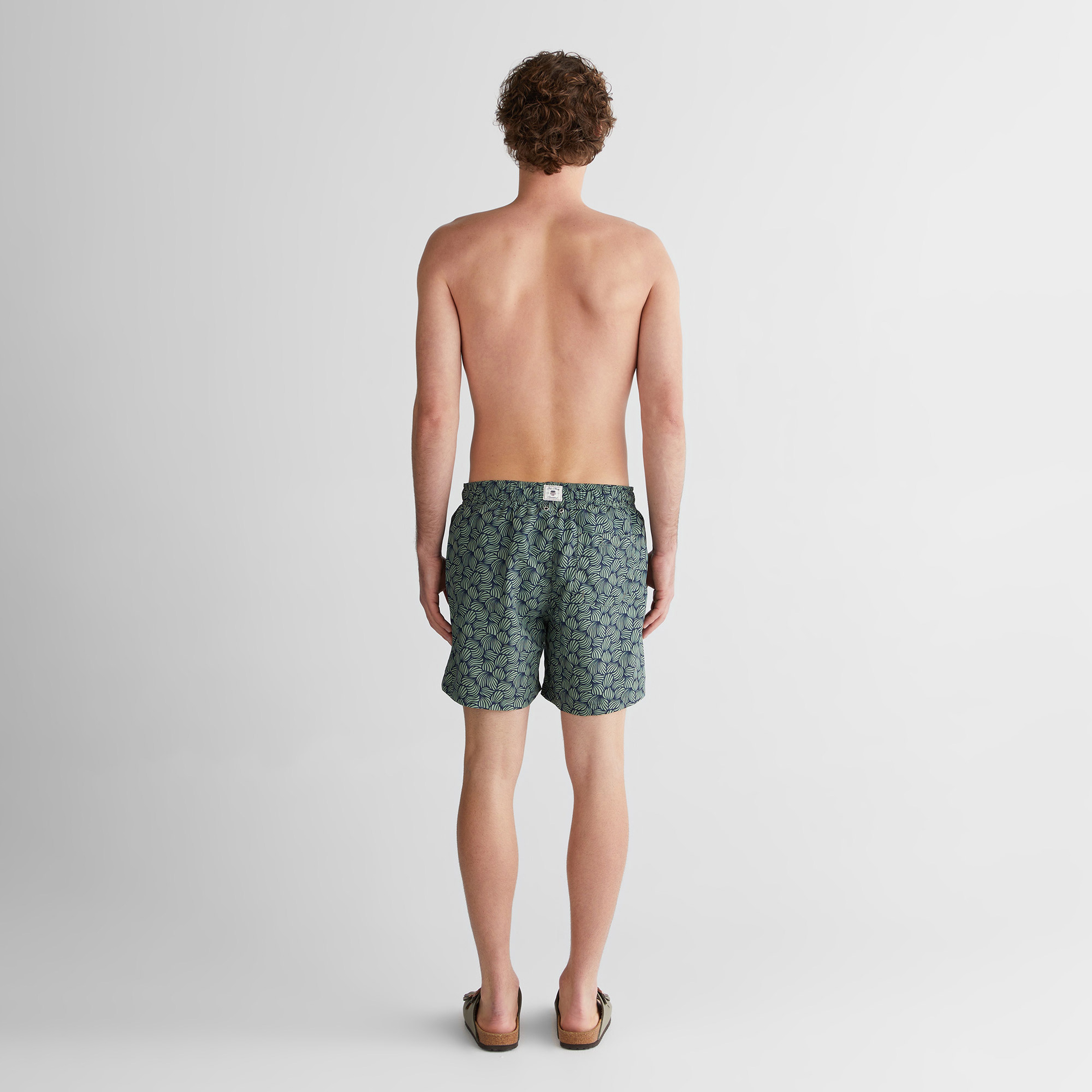 Gant Erkek Lacivert Regular Fit Desenli Deniz Şortu