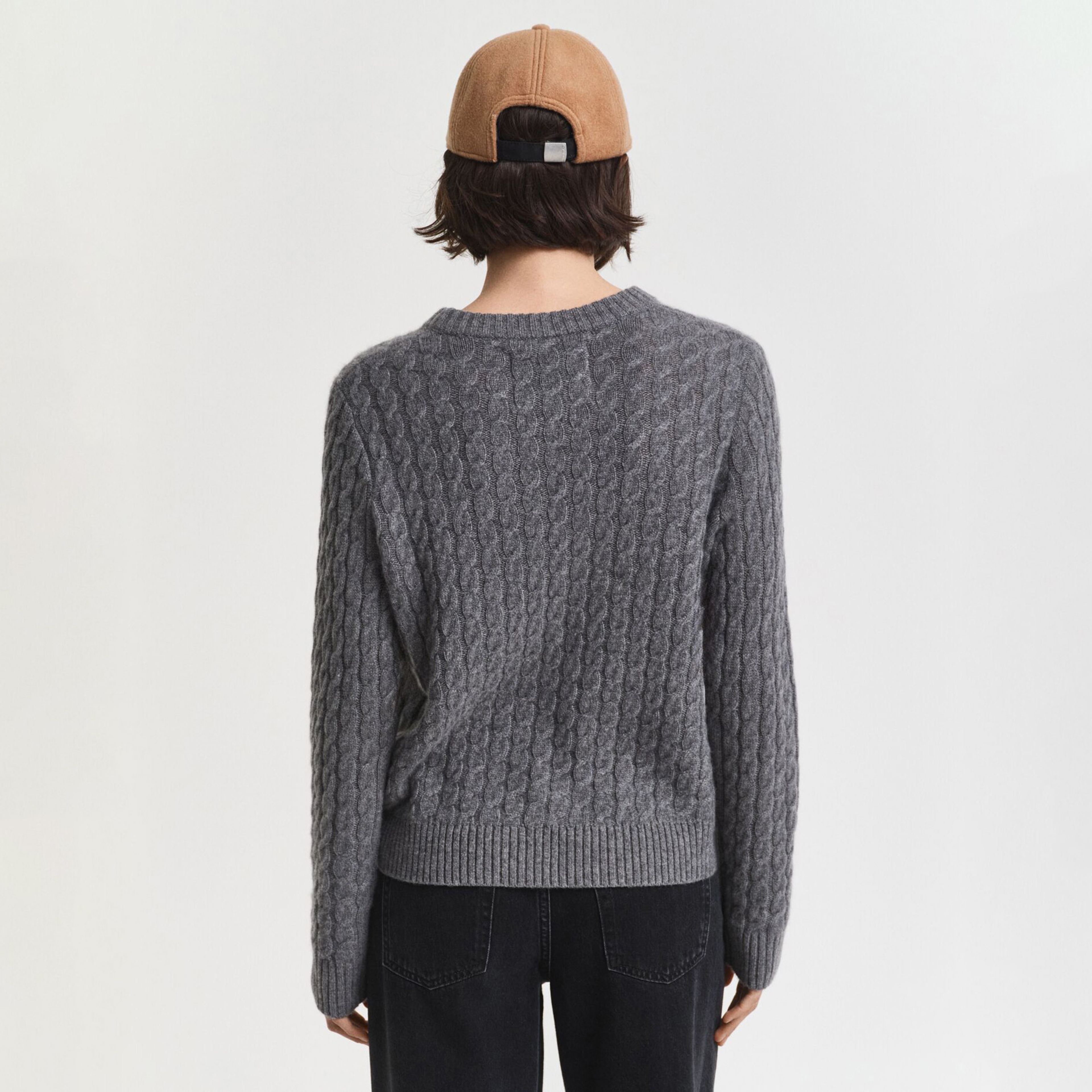 GANT Kadın Gri Regular Fit Triko