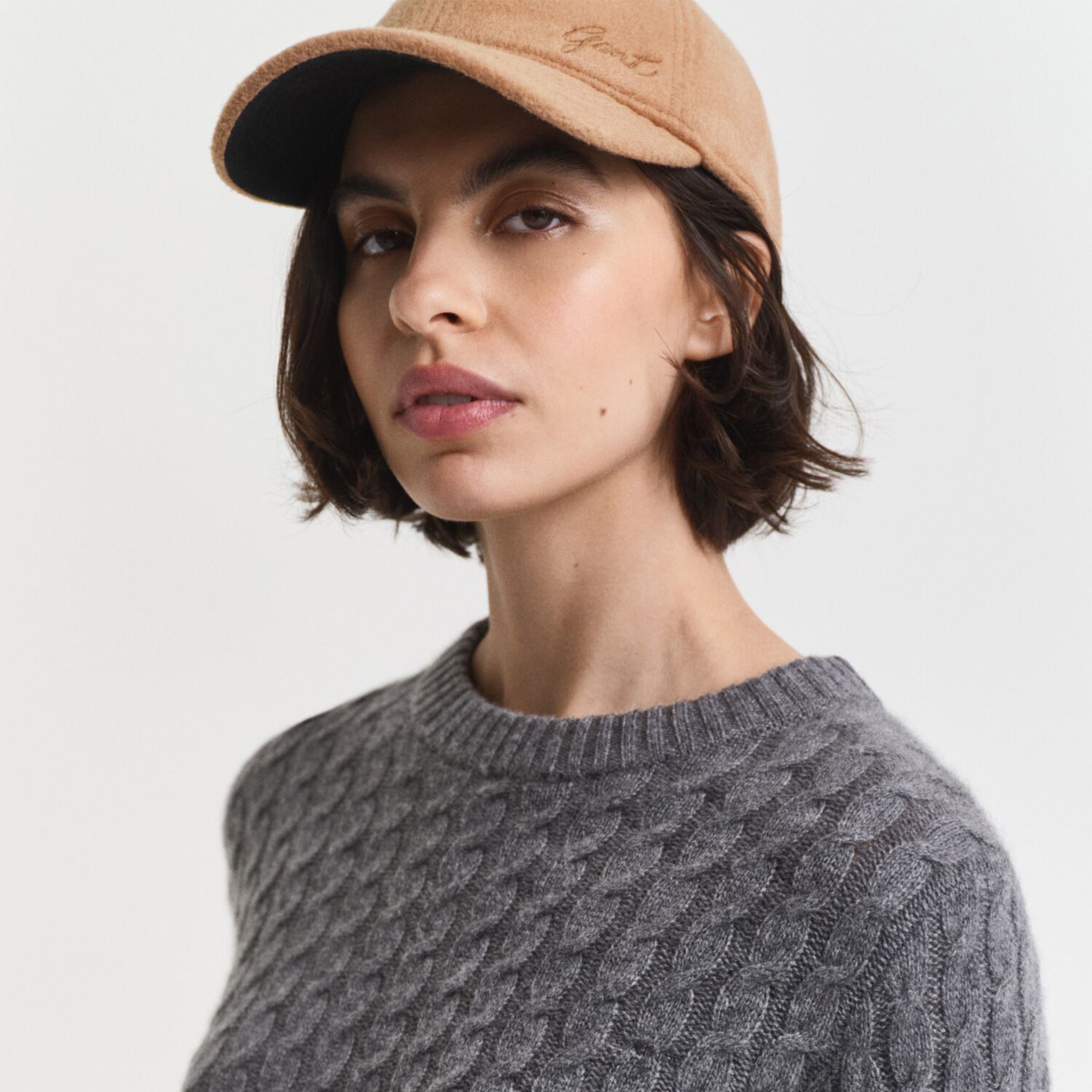 GANT Kadın Gri Regular Fit Triko