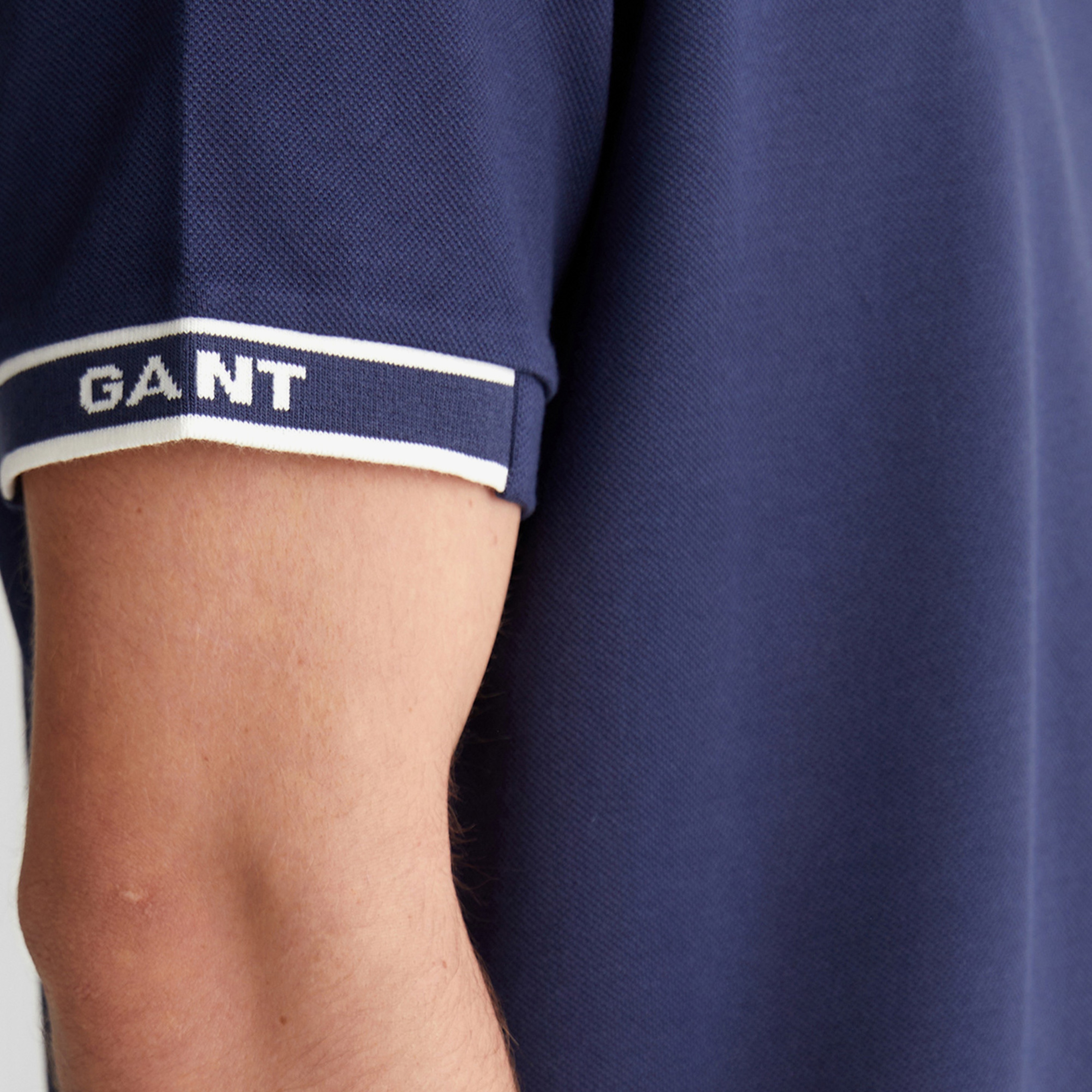 GANT Erkek Lacivert Kısa Kollu T-Shirt