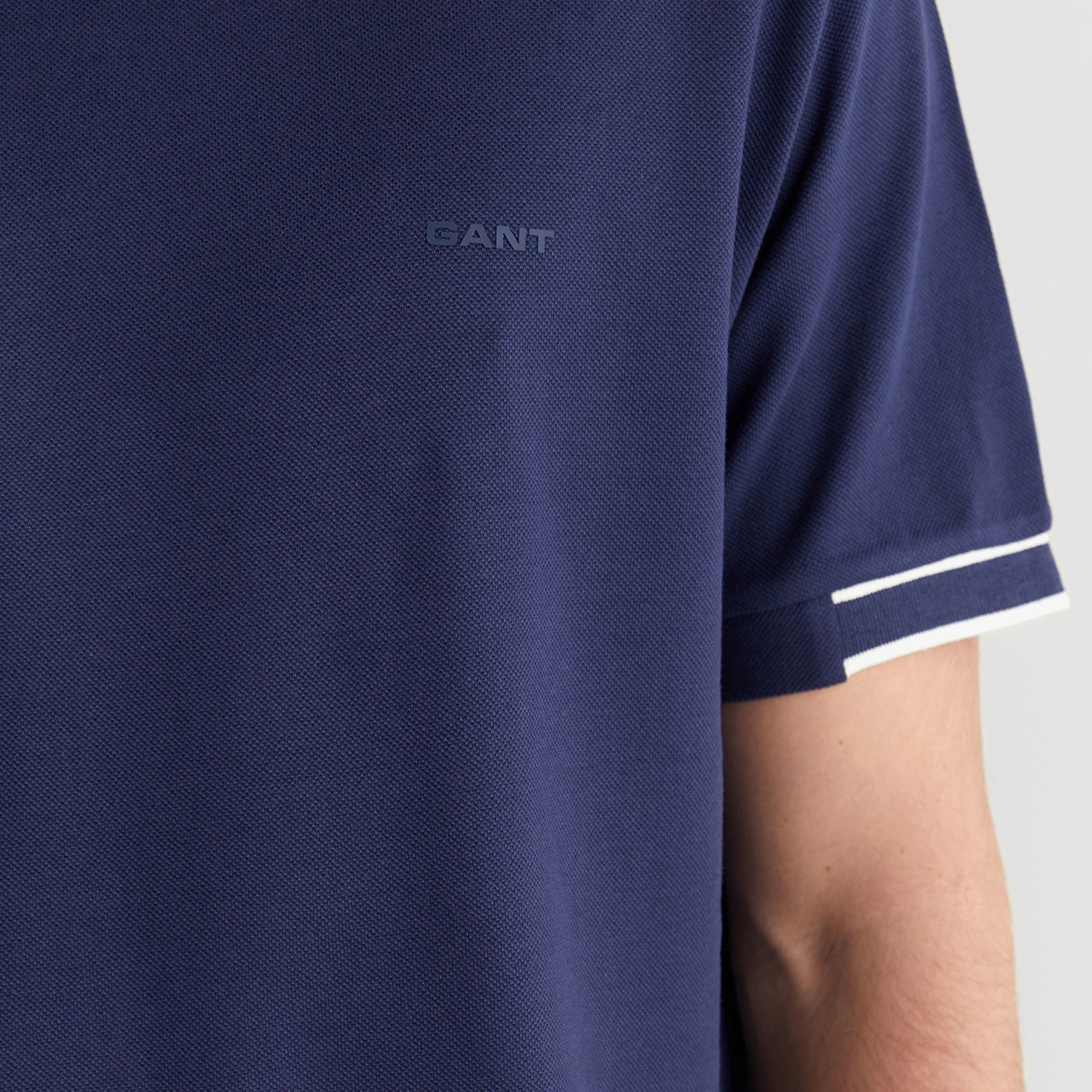 GANT Erkek Lacivert Kısa Kollu T-Shirt