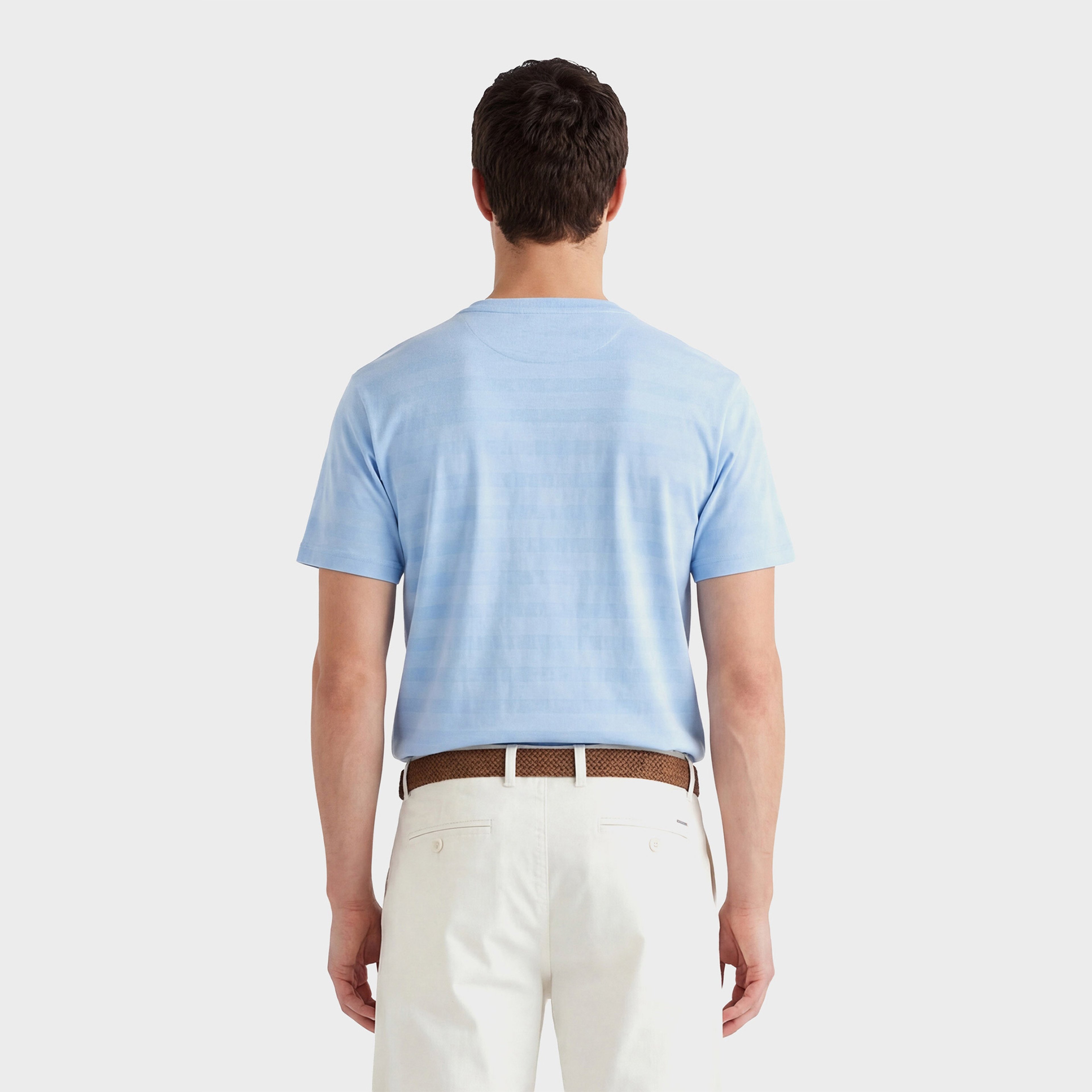 GANT Erkek Mavi Bisiklet Yaka Regular Fit T-Shirt