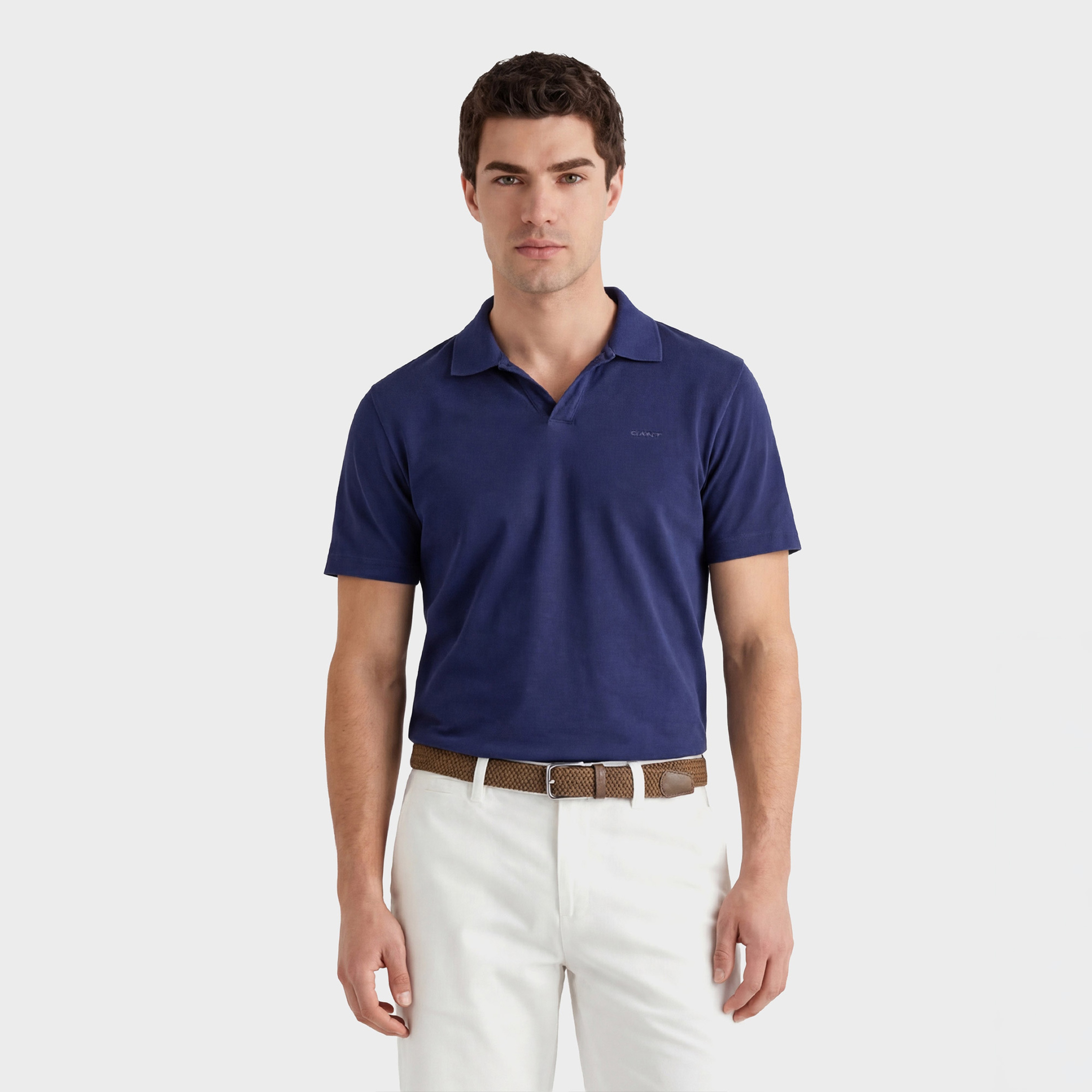 GANT Erkek Mavi Regular Fit Polo Yaka T-Shirt