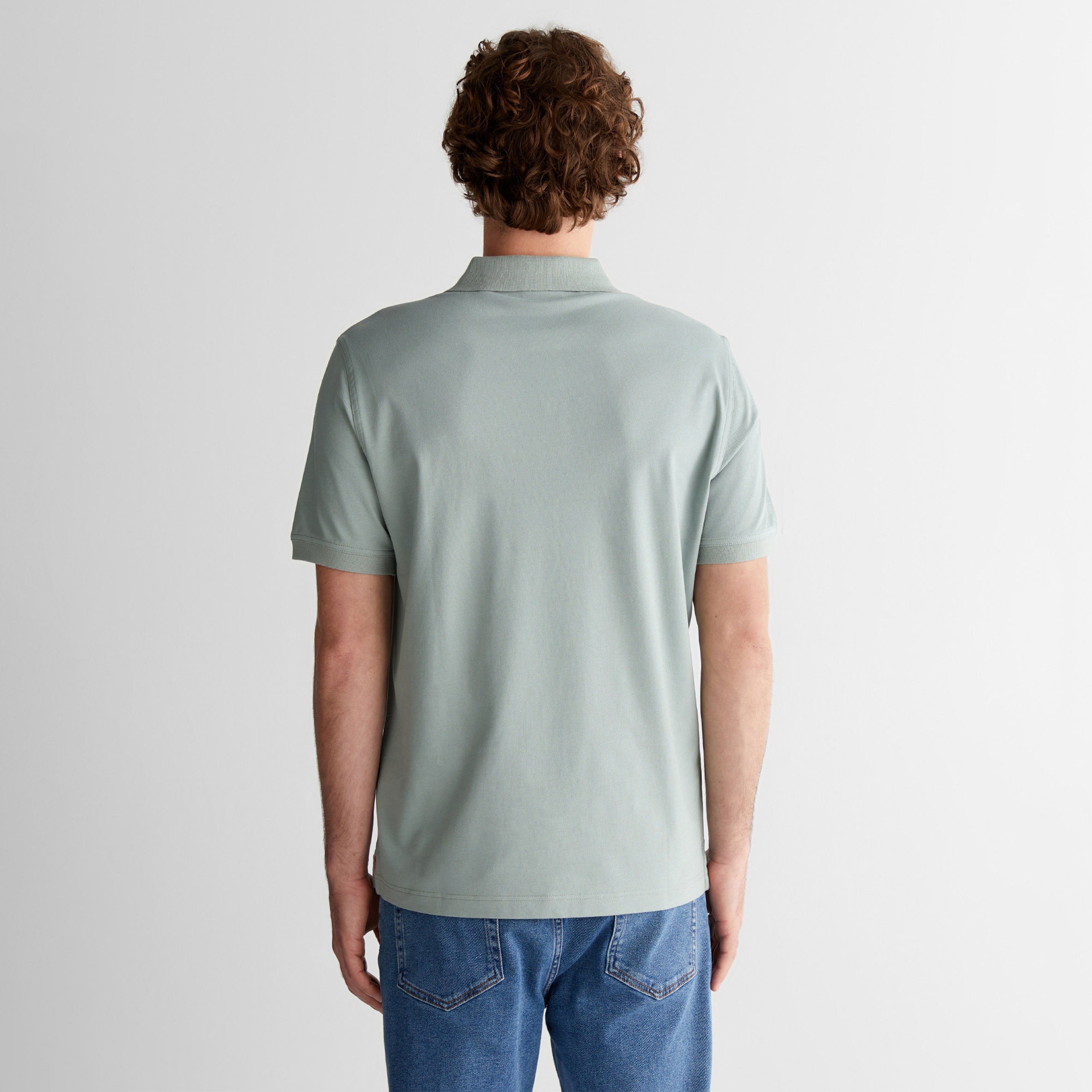 GANT Erkek Yeşil Regular Fit Polo Yaka T-Shirt