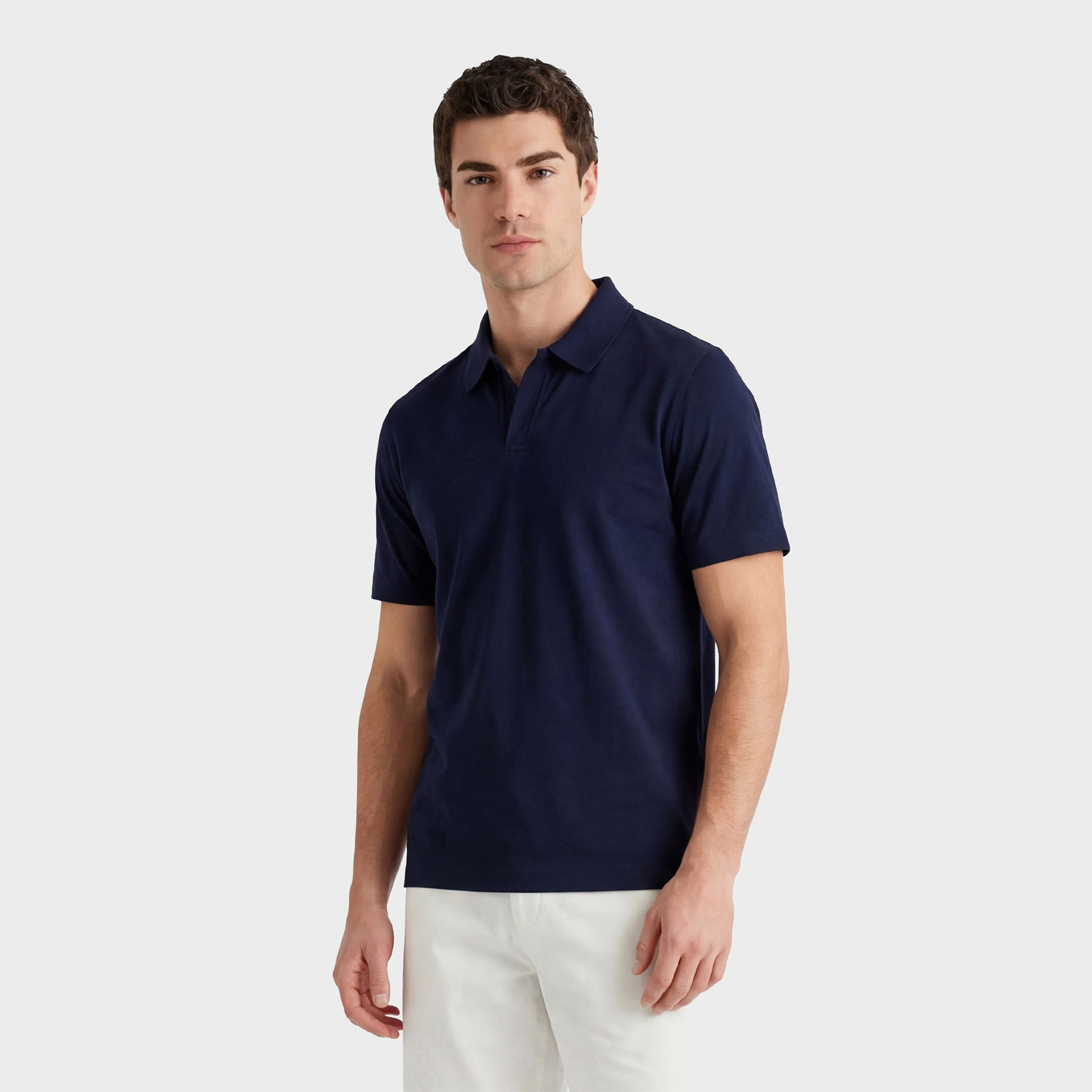 GANT Erkek Lacivert Regular Fit Polo Yaka T-Shirt