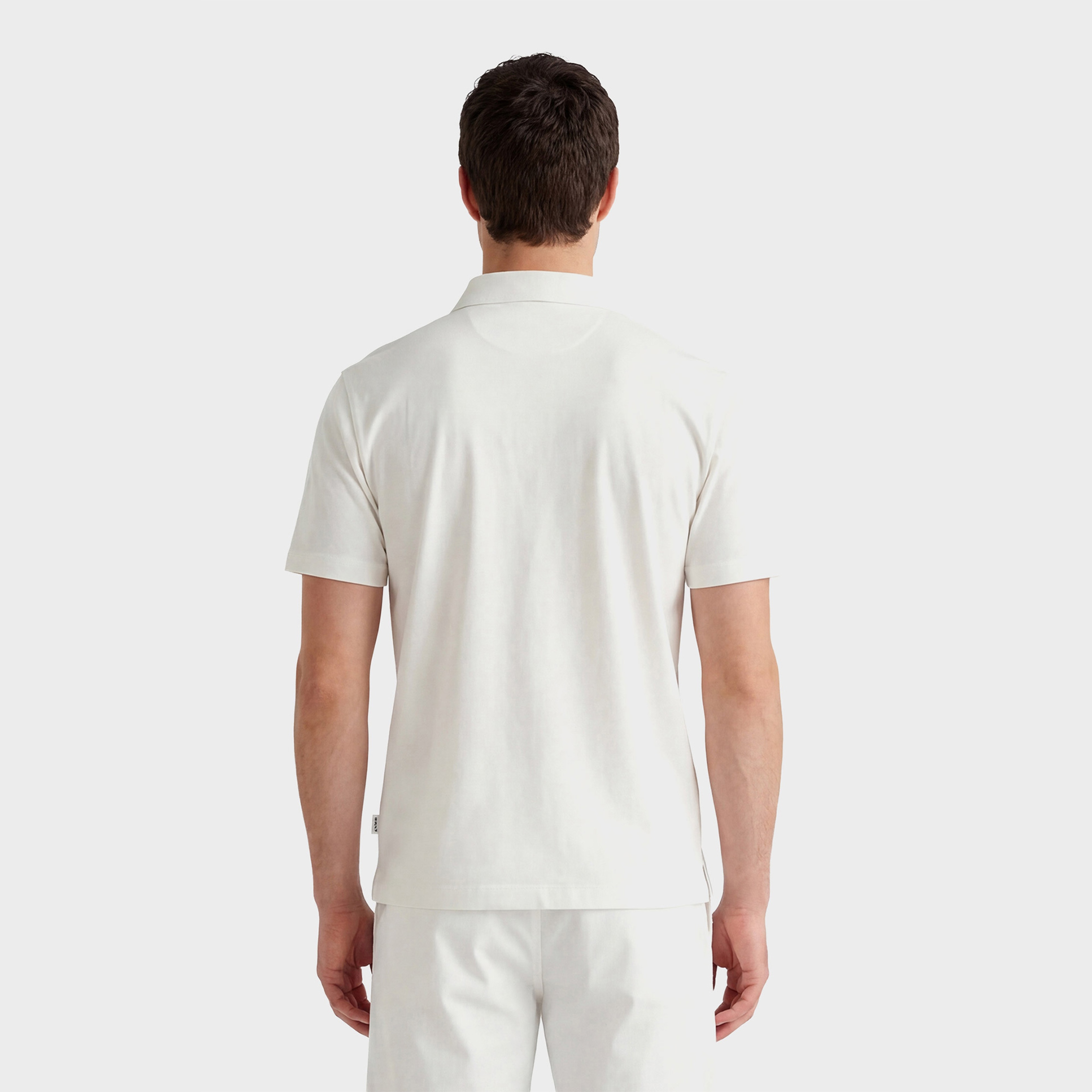 GANT Erkek Beyaz Regular Fit Polo Yaka T-Shirt