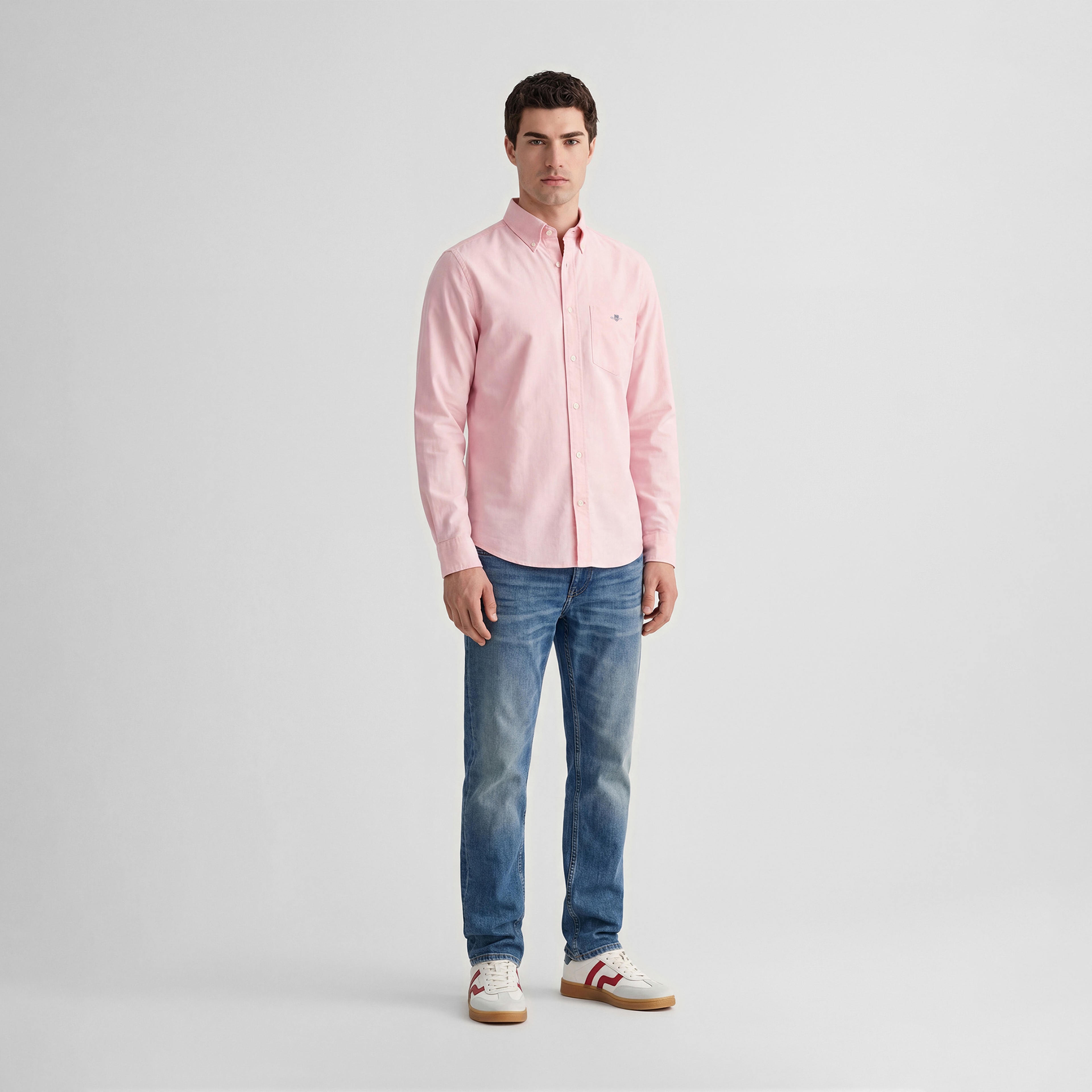 GANT Erkek Pembe Regular Fit Logolu Gömlek