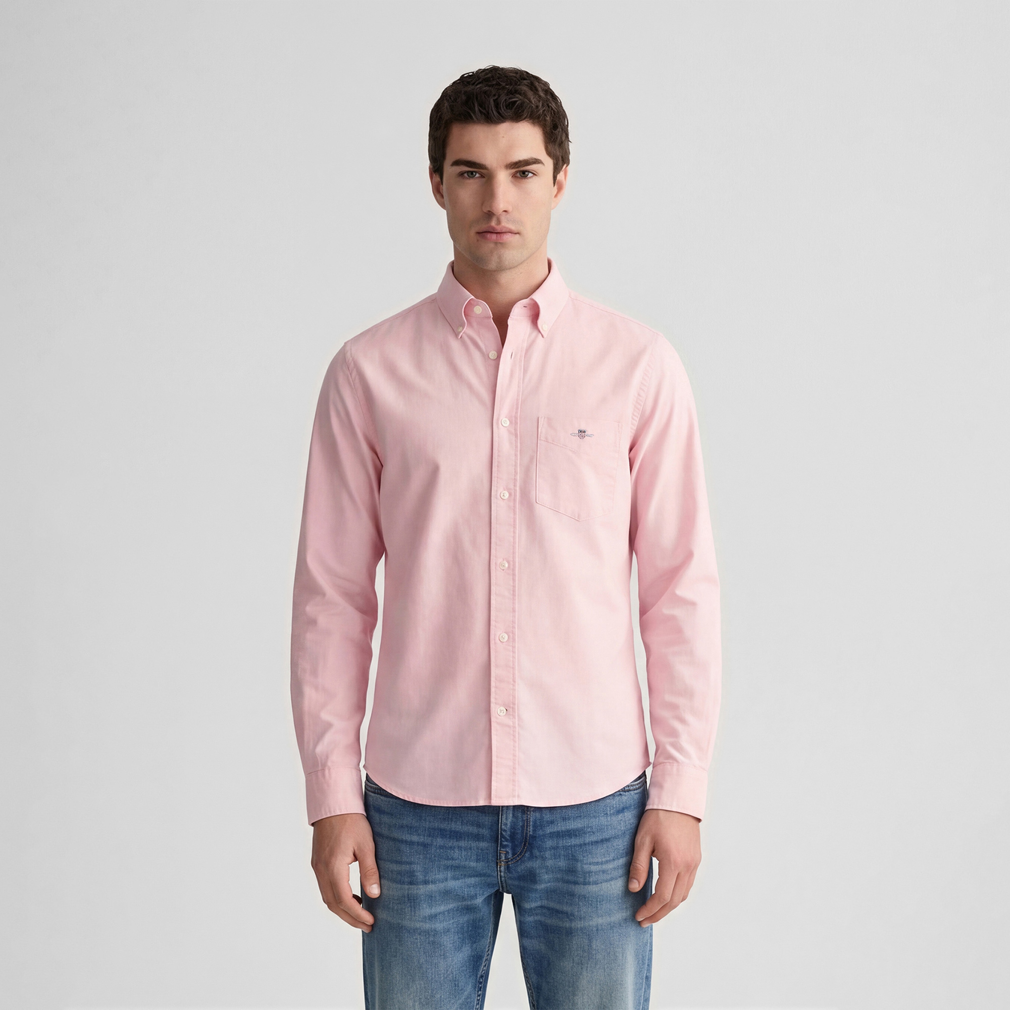 GANT Erkek Pembe Regular Fit Logolu Gömlek