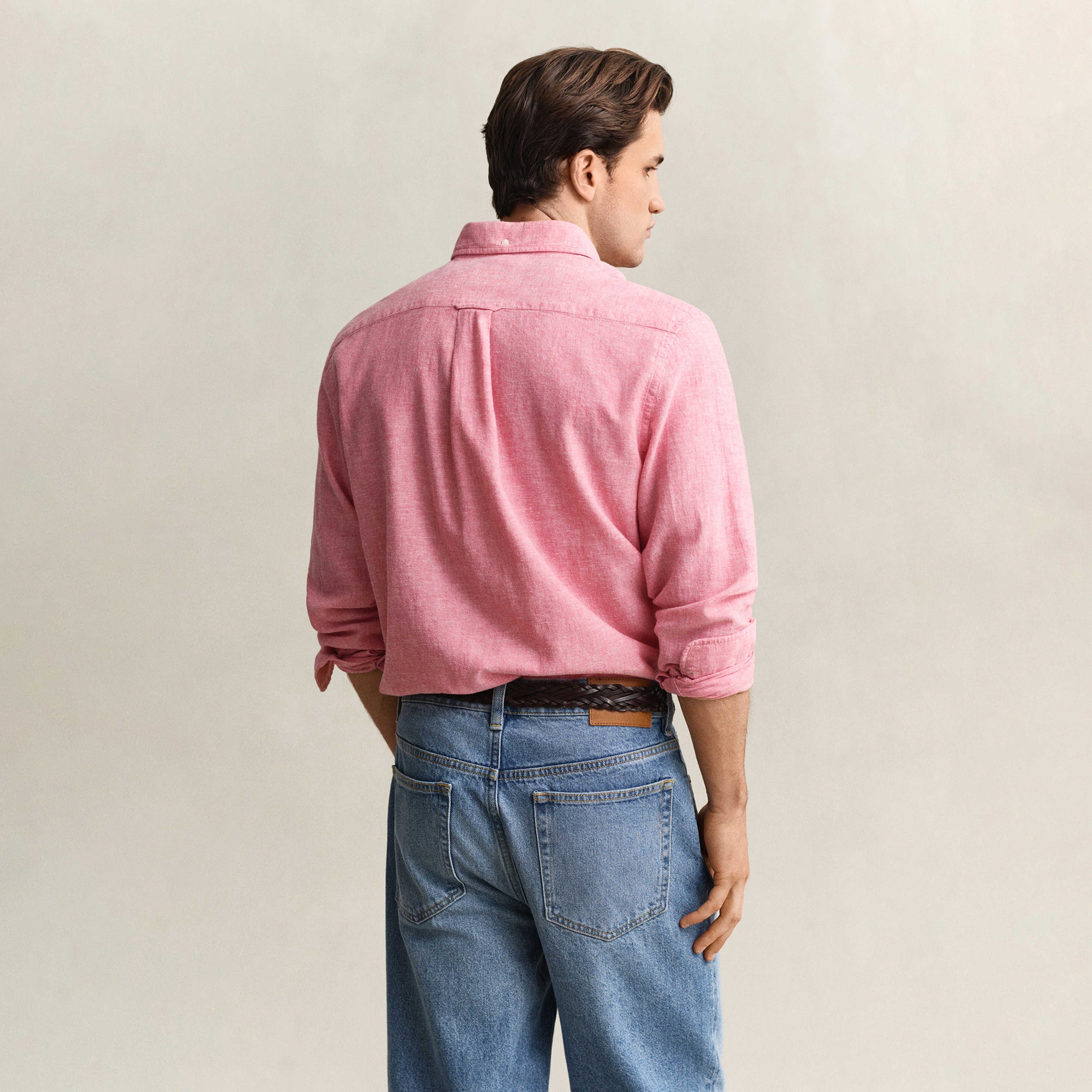 GANT Erkek Pembe Regular Fit Logolu Gömlek