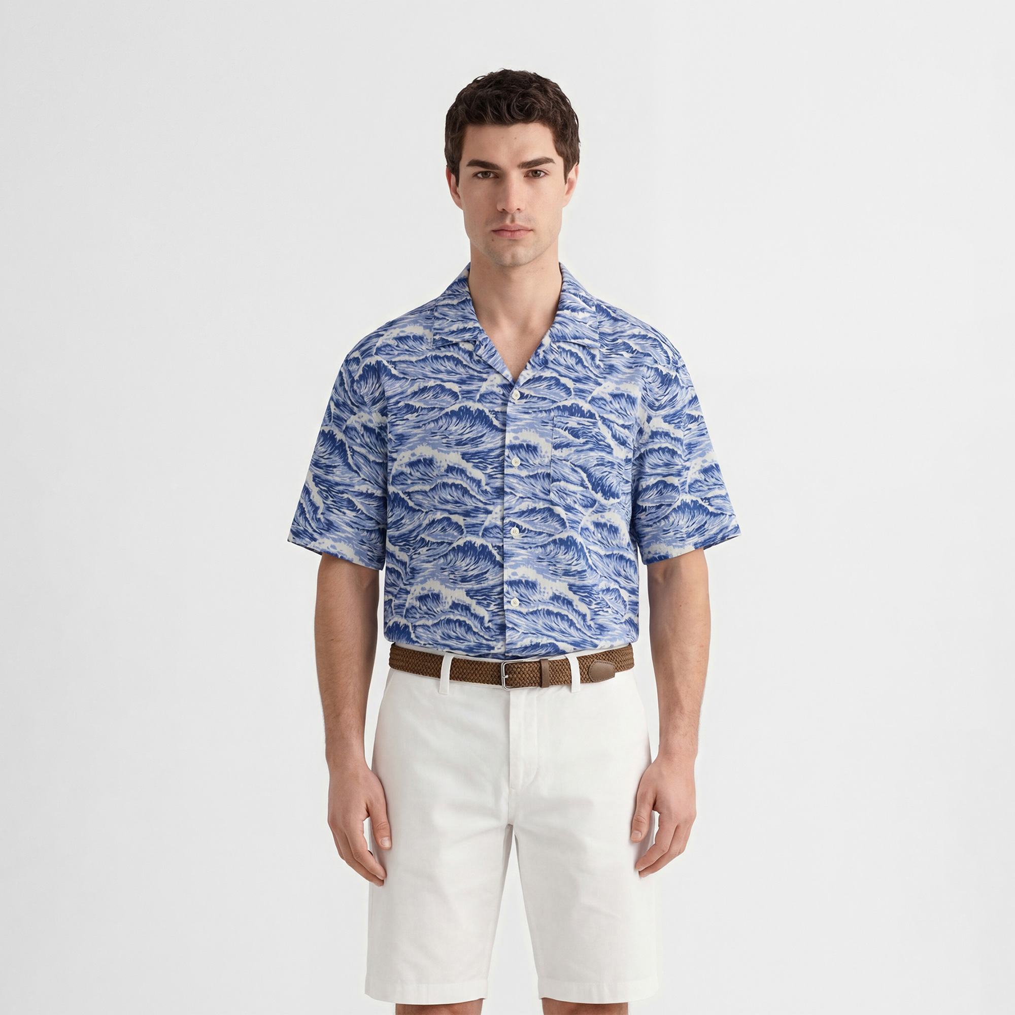 GANT Erkek Mavi Relaxed Fit Gömlek