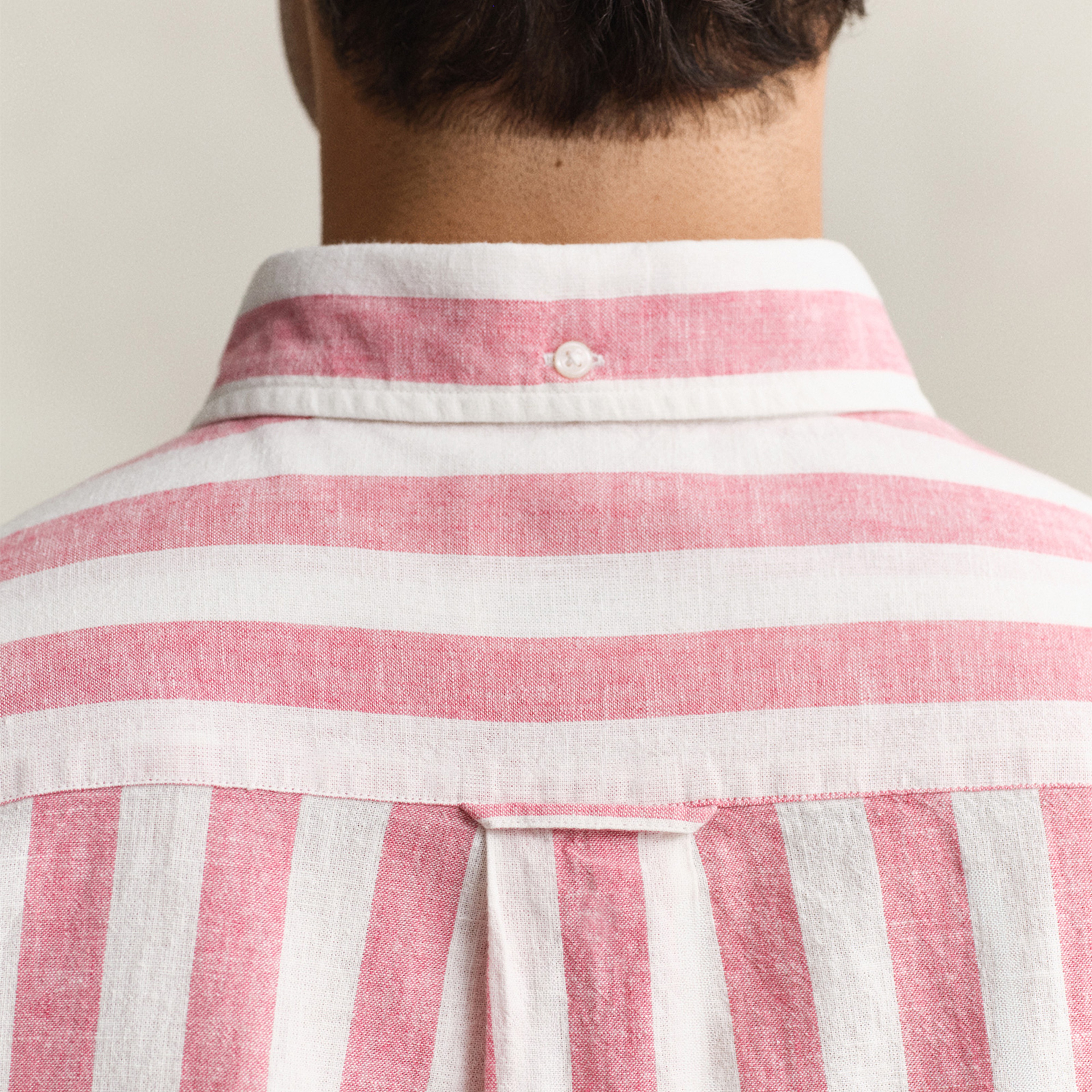 GANT Erkek Pembe Regular Fit Çizgili Logolu Gömlek