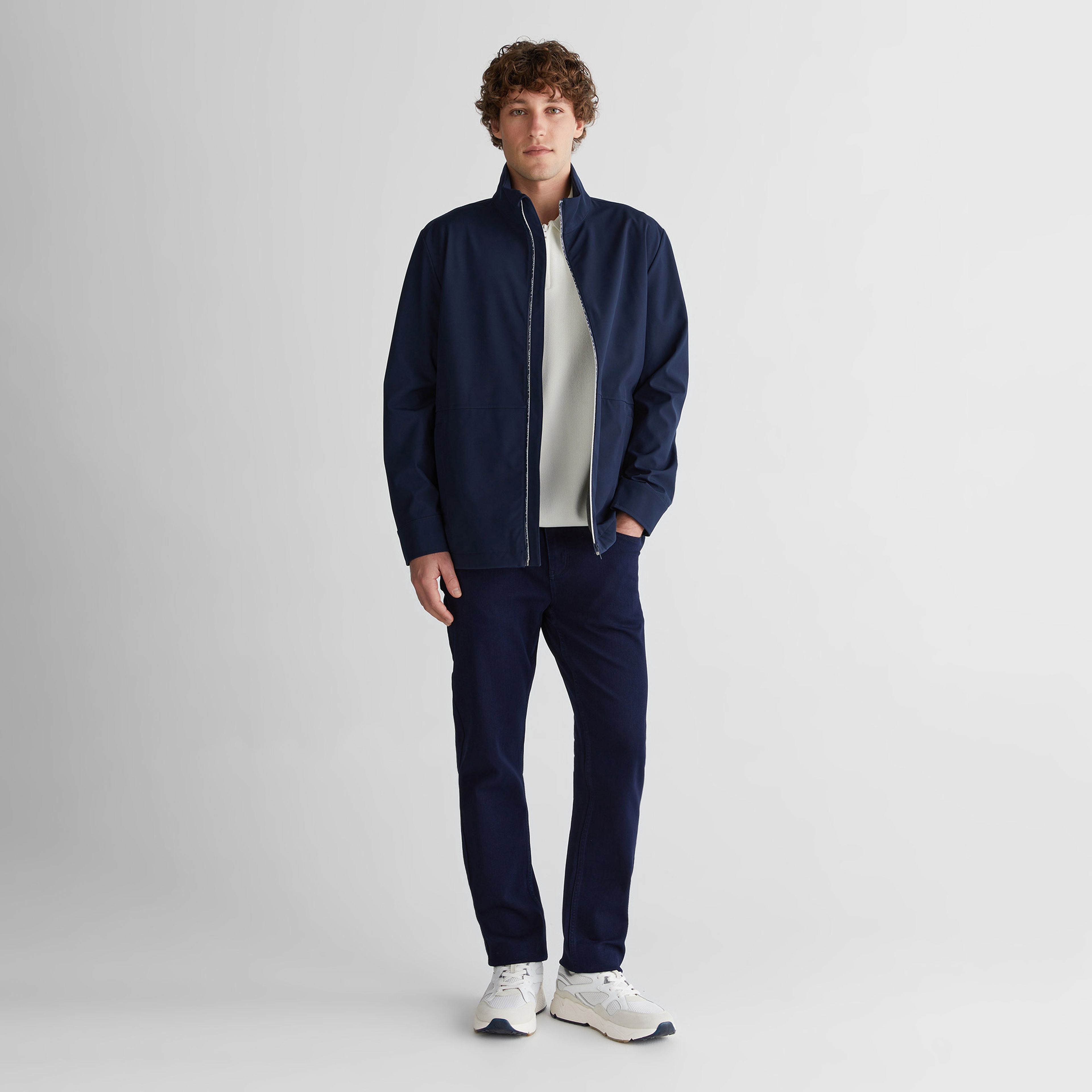 GANT Erkek Lacivert Dik Yaka Ceket