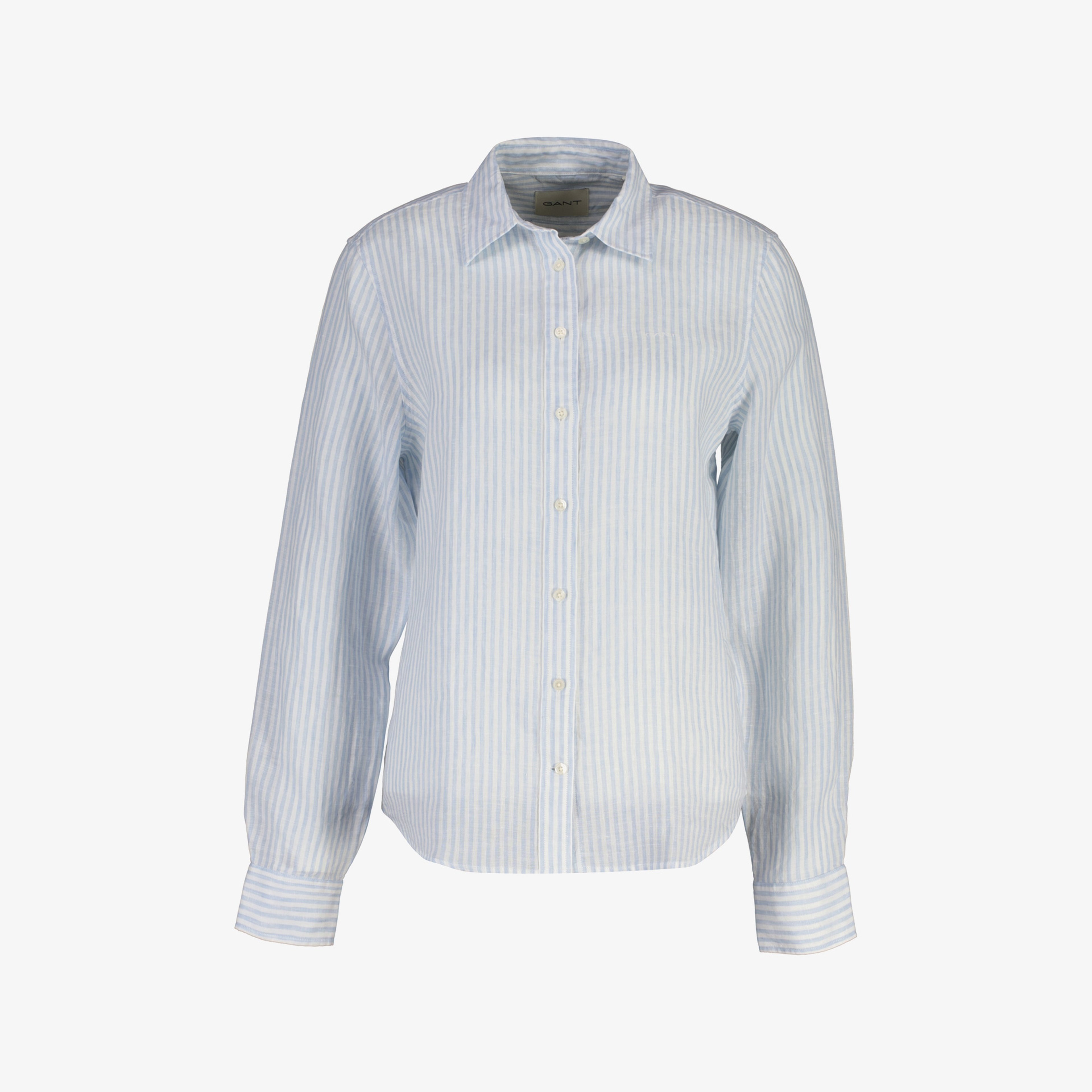 GANT Kadın Mavi Regular Fit Çizgili Gömlek