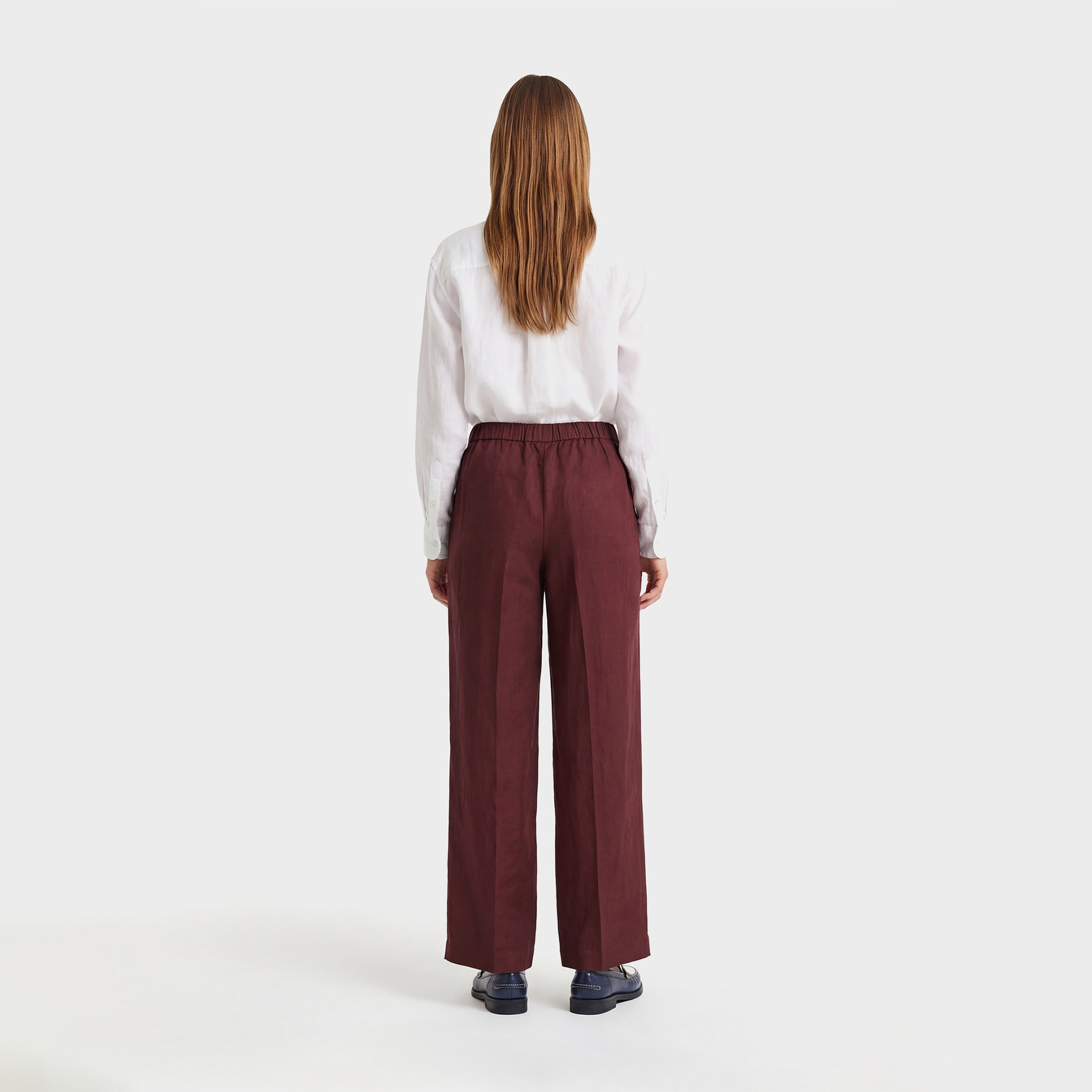 GANT Kadın Kahverengi Relaxed Fit Pantolon