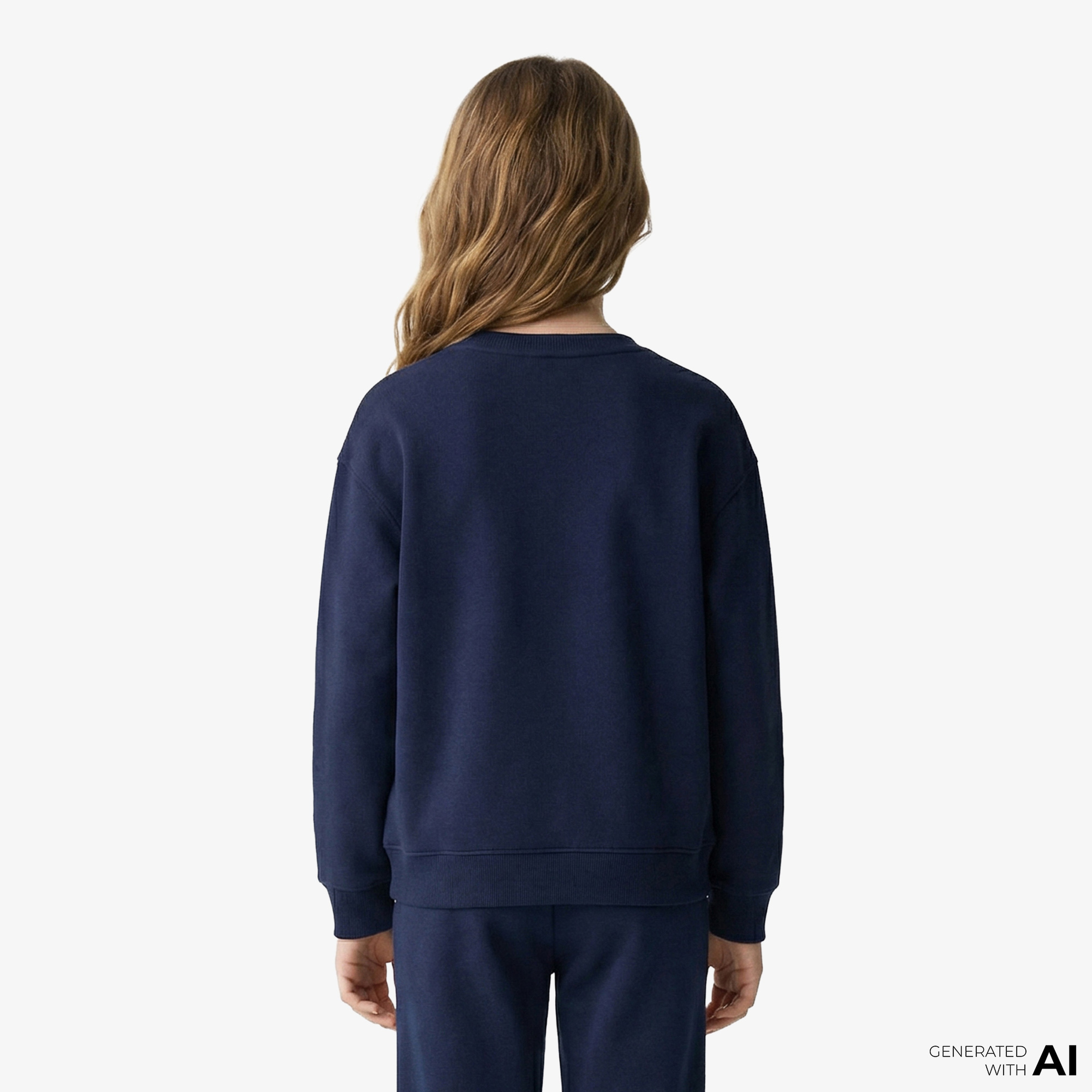 Tommy Hilfiger Script Çocuk Lacivert Sweatshirt