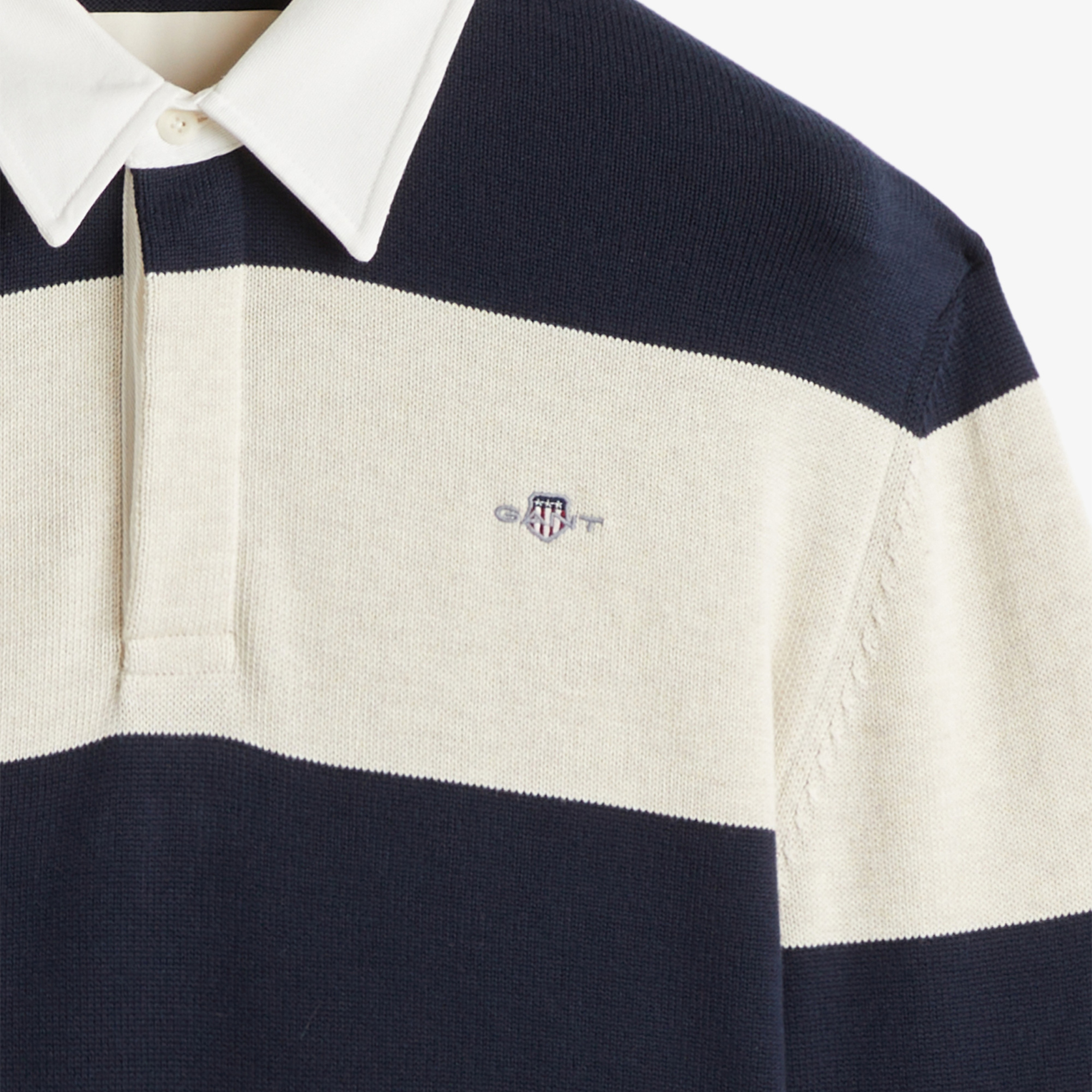 GANT Erkek Lacivert Regular Fit Polo Yaka Triko