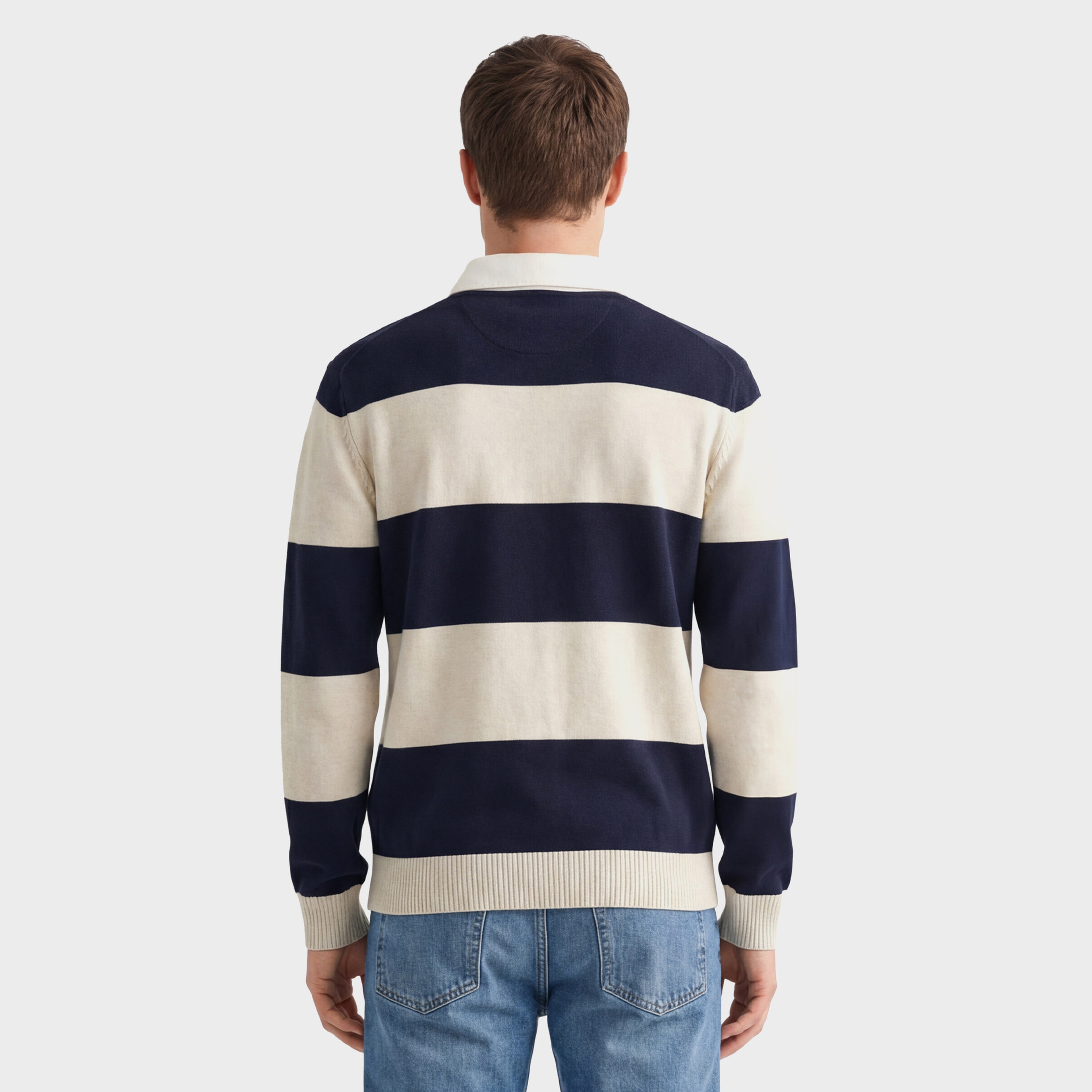 GANT Erkek Lacivert Regular Fit Polo Yaka Triko