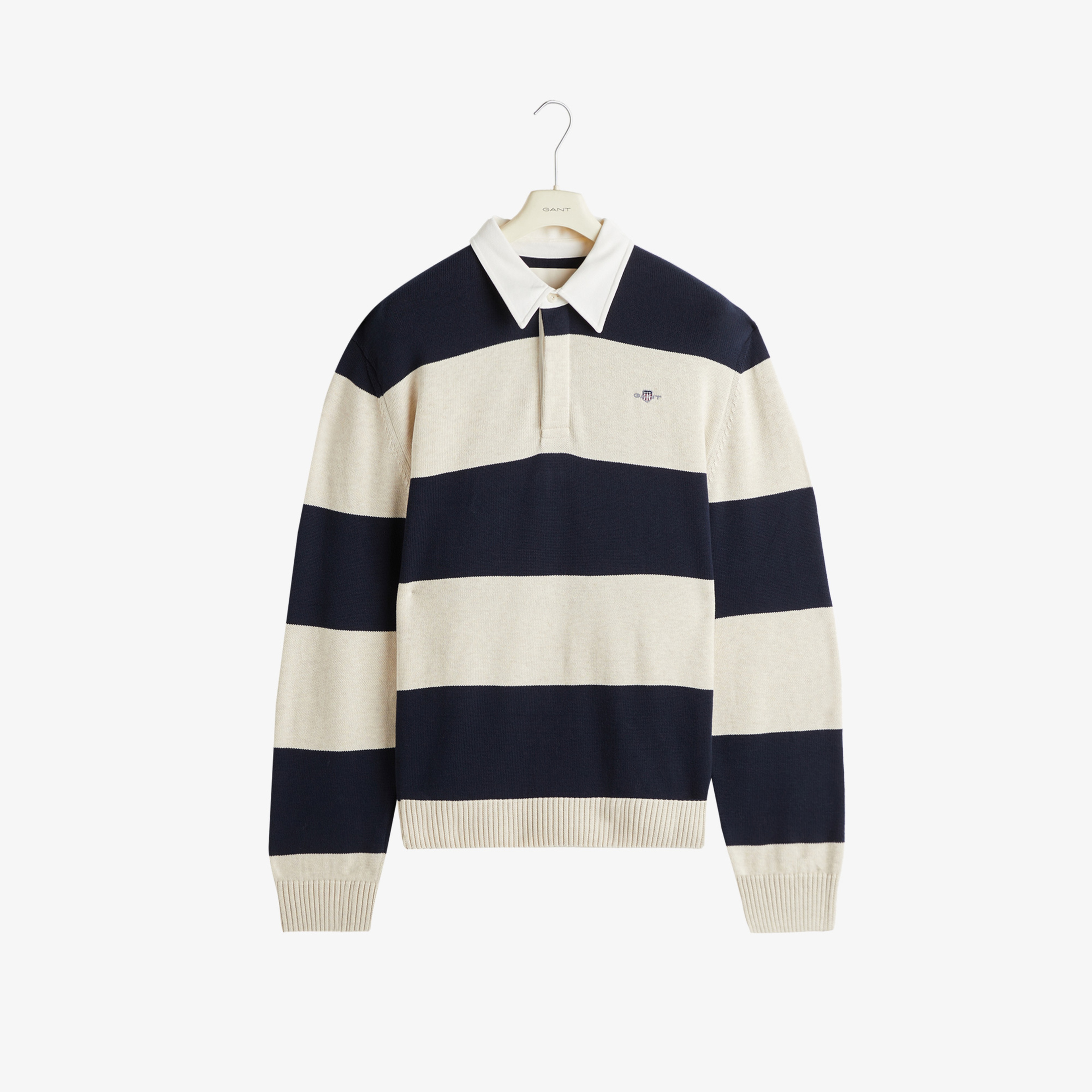 GANT Erkek Lacivert Regular Fit Polo Yaka Triko