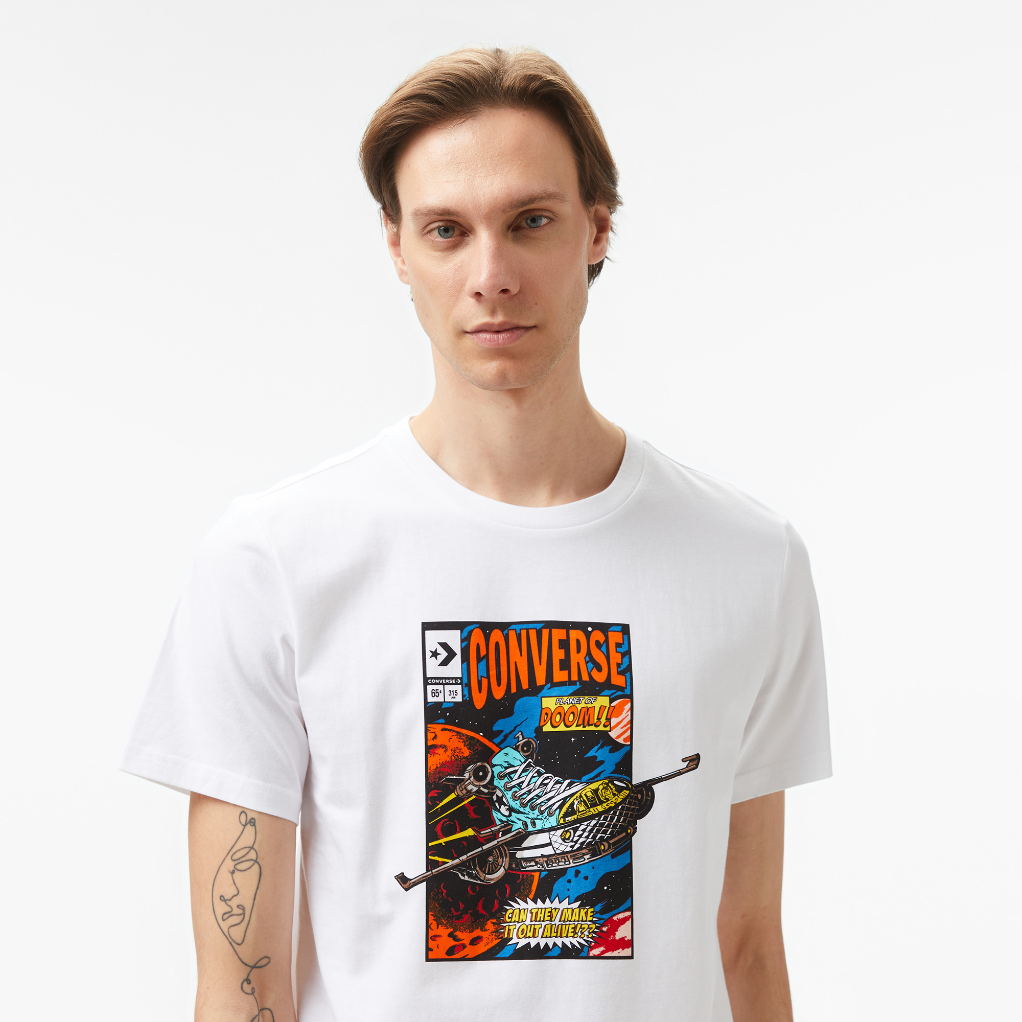 Converse Comic Cover Erkek Beyaz T-Shirt