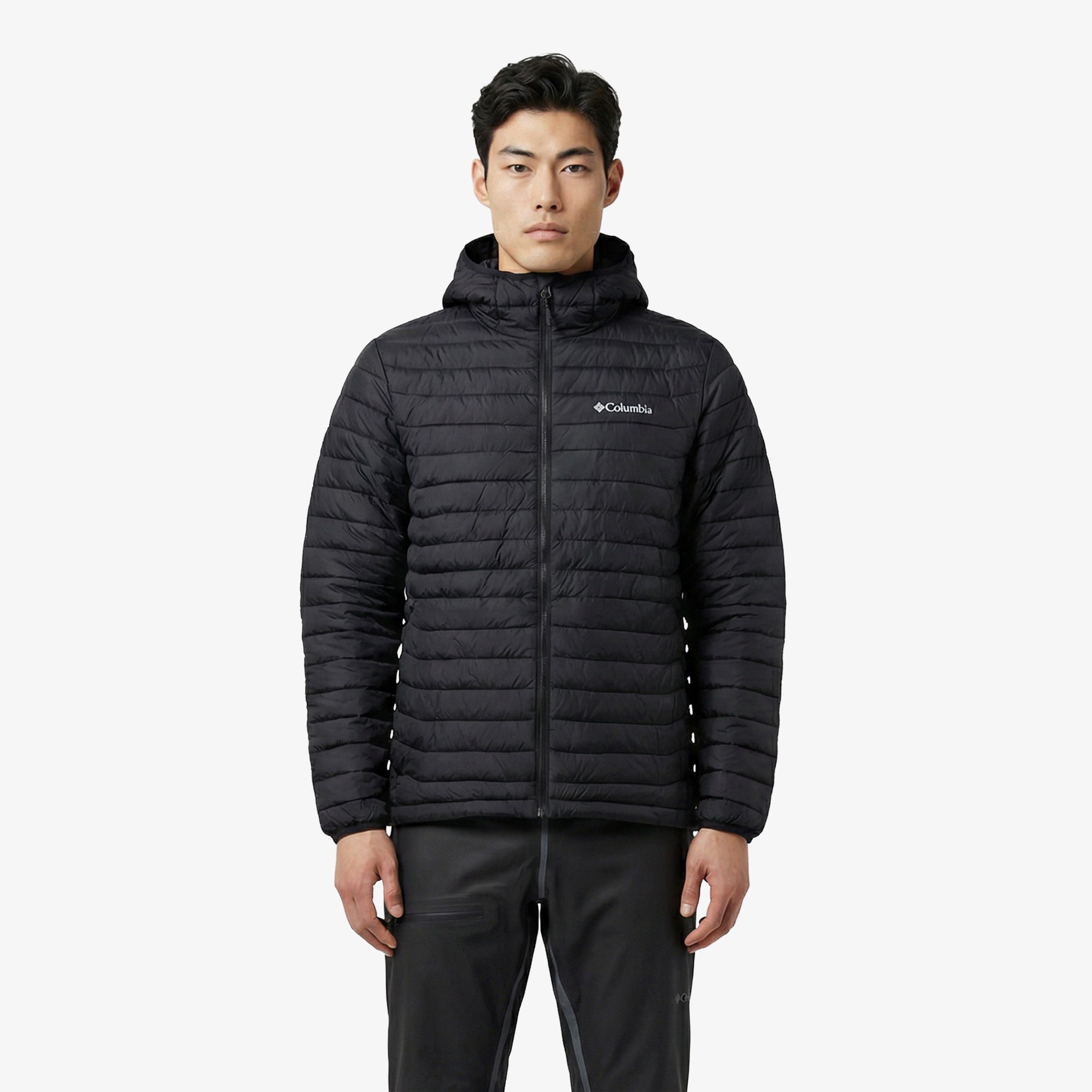 Columbia Powder Pass Hooded Erkek Siyah Mont