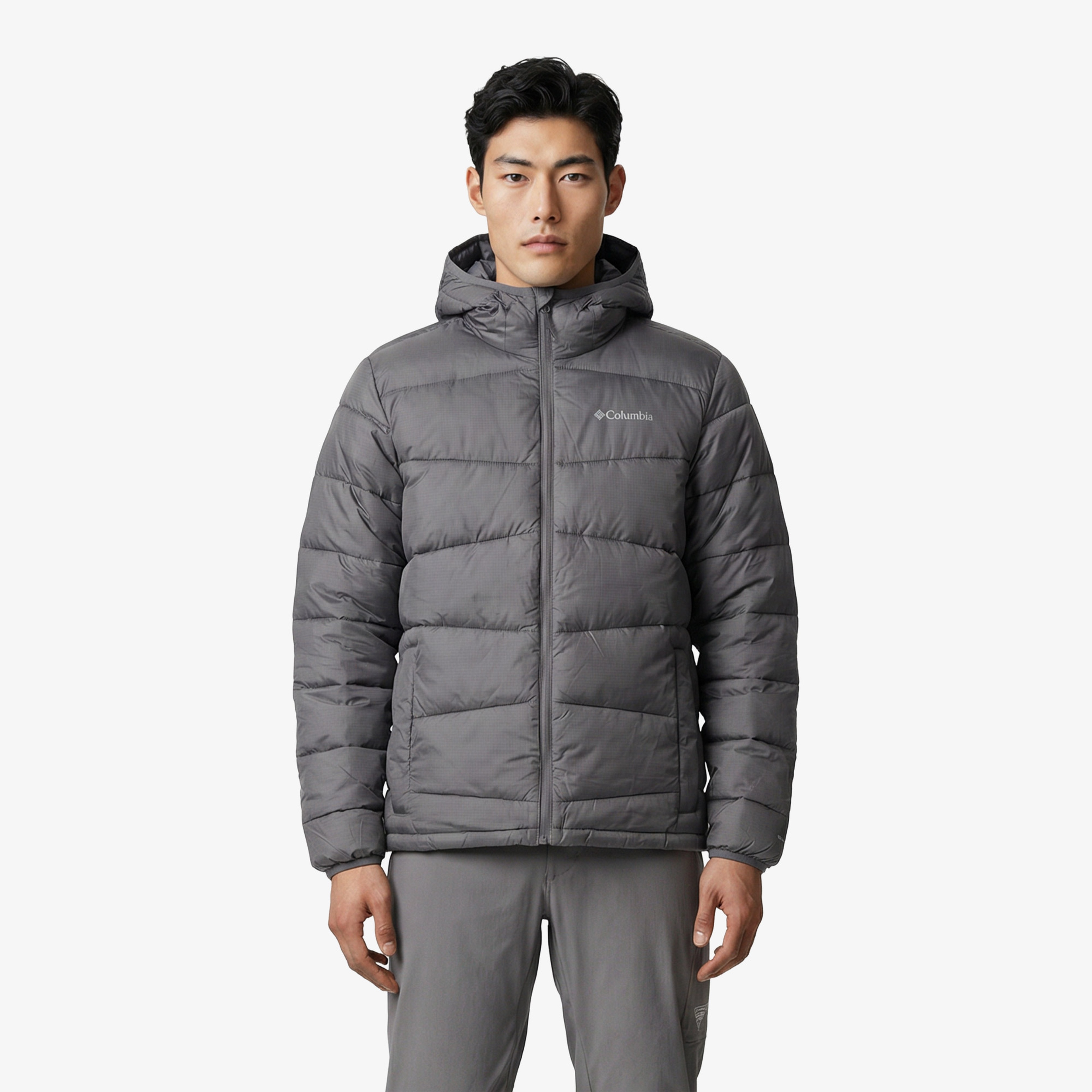 Columbia Fivemile Butte II Hooded Erkek Gri Mont