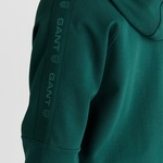 GANT Erkek Yeşil Fermuarlı Kapüşonlu Sweatshirt
