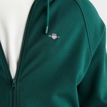 GANT Erkek Yeşil Fermuarlı Kapüşonlu Sweatshirt