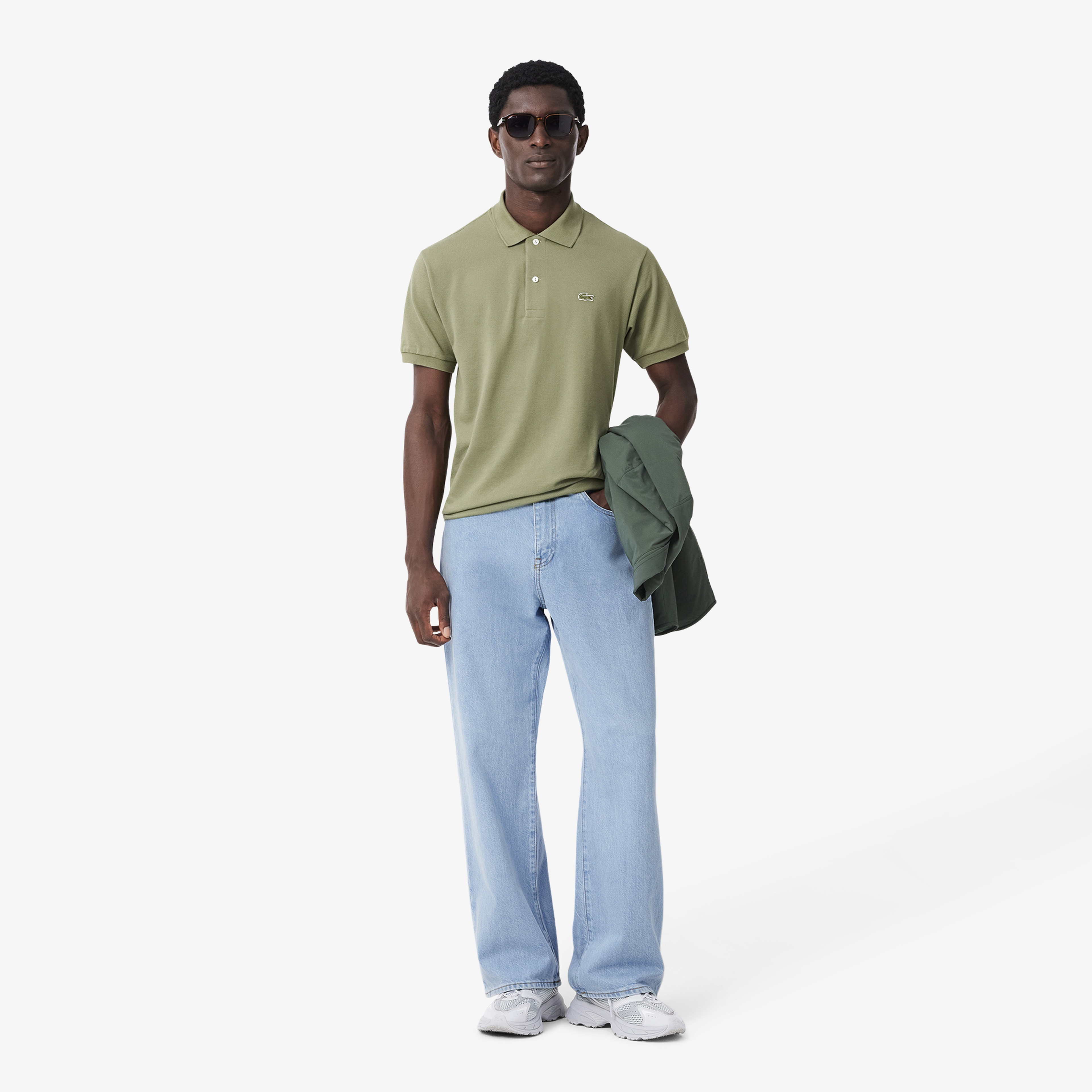 Erkek Loose Fit Denim Açık Mavi Pantolon