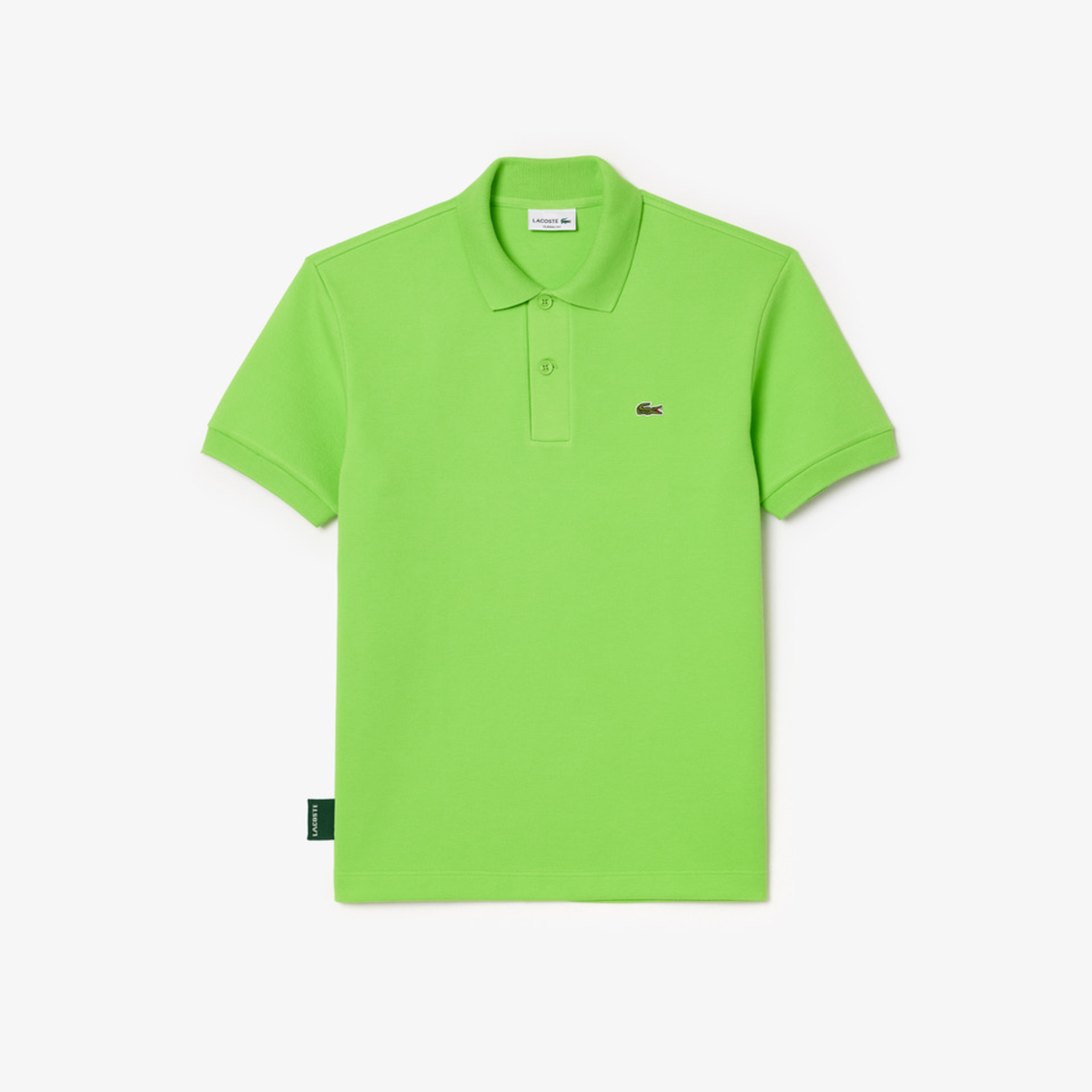 Erkek Classic Fit Baskılı Yeşil Polo