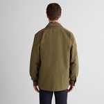 GANT Erkek Yeşil Oversize Fit Fermuarlı Logolu Gömlek