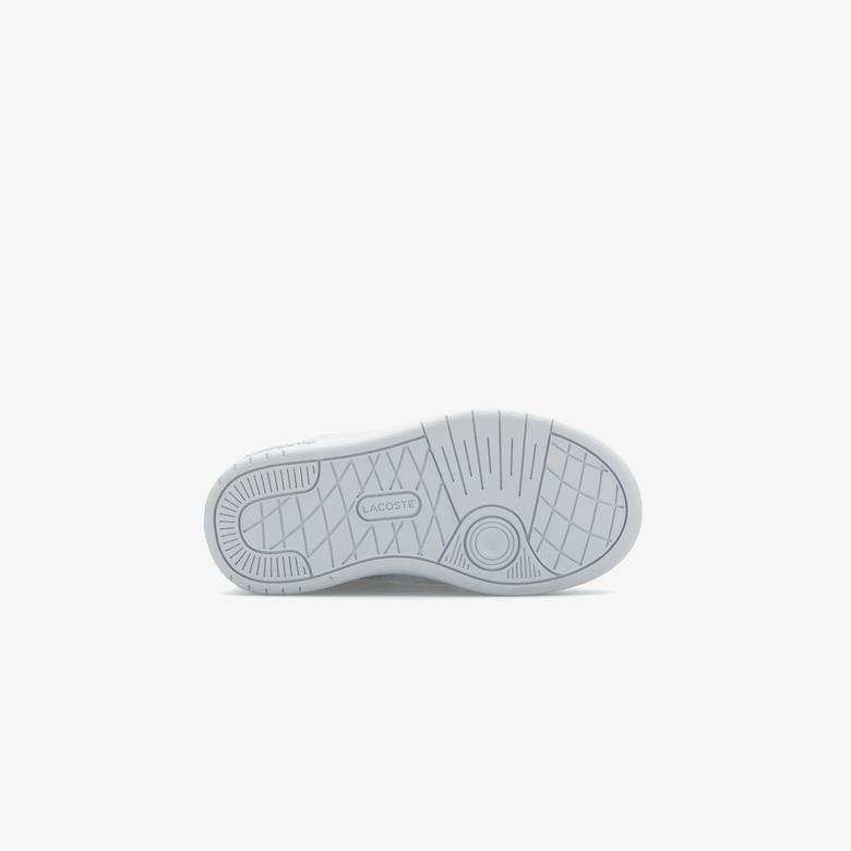 Lacoste T-Clip Çocuk Beyaz Cırt Cırtlı Sneaker