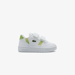 Lacoste T-Clip Çocuk Beyaz Cırt Cırtlı Sneaker
