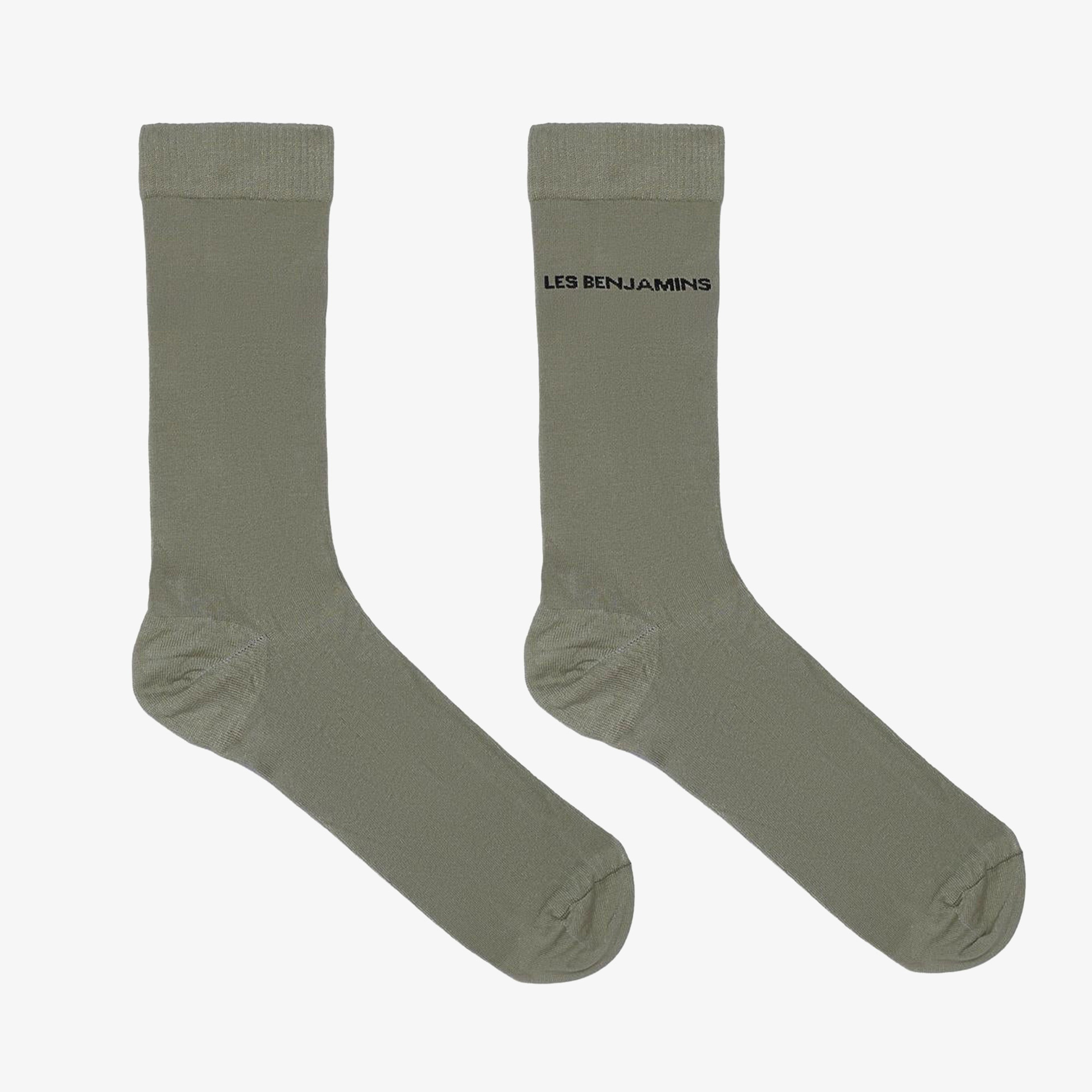 Les Benjamins Classic Unisex Yeşil Çorap