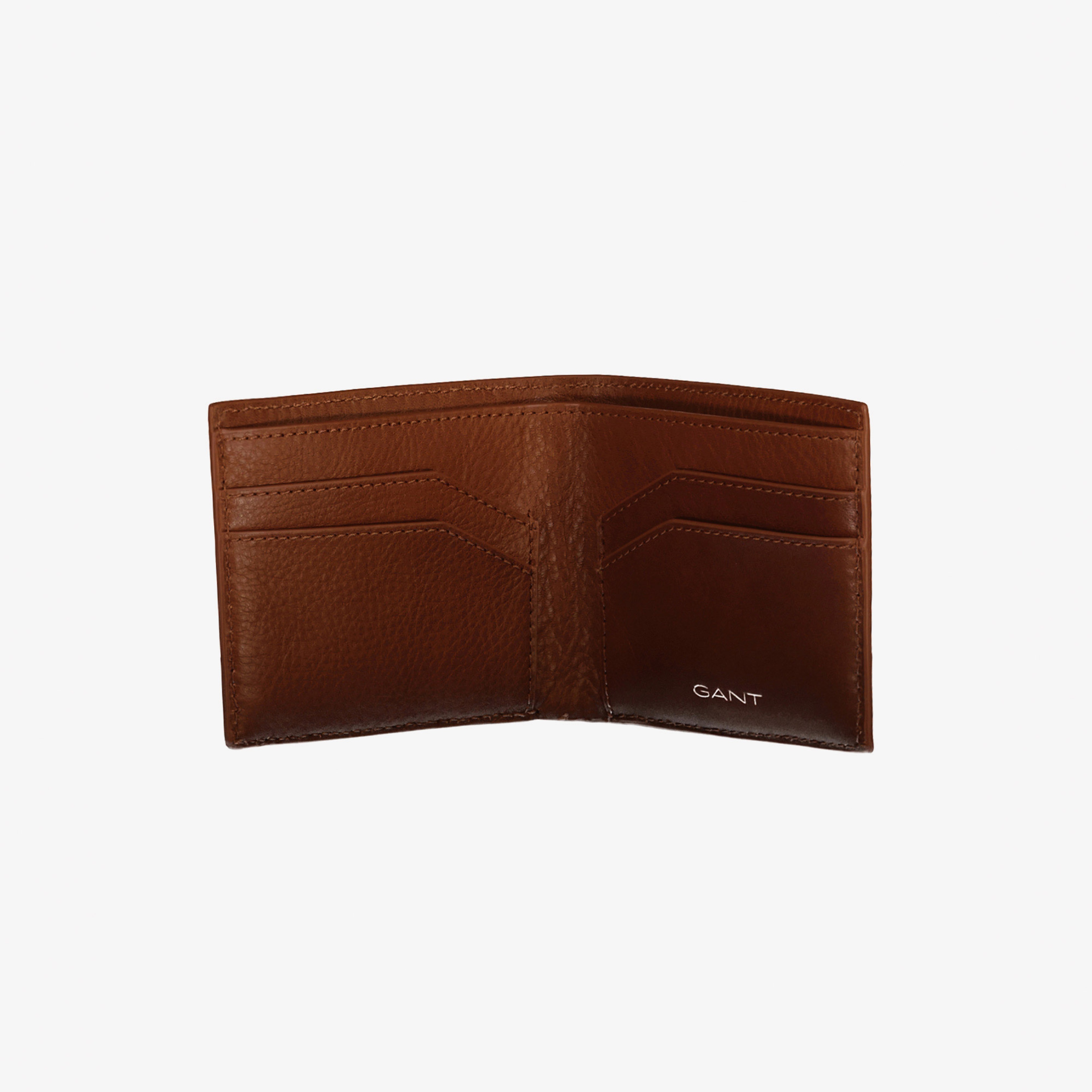 GANT Unisex Kahverengi Deri Çift Katlı Cüzdan