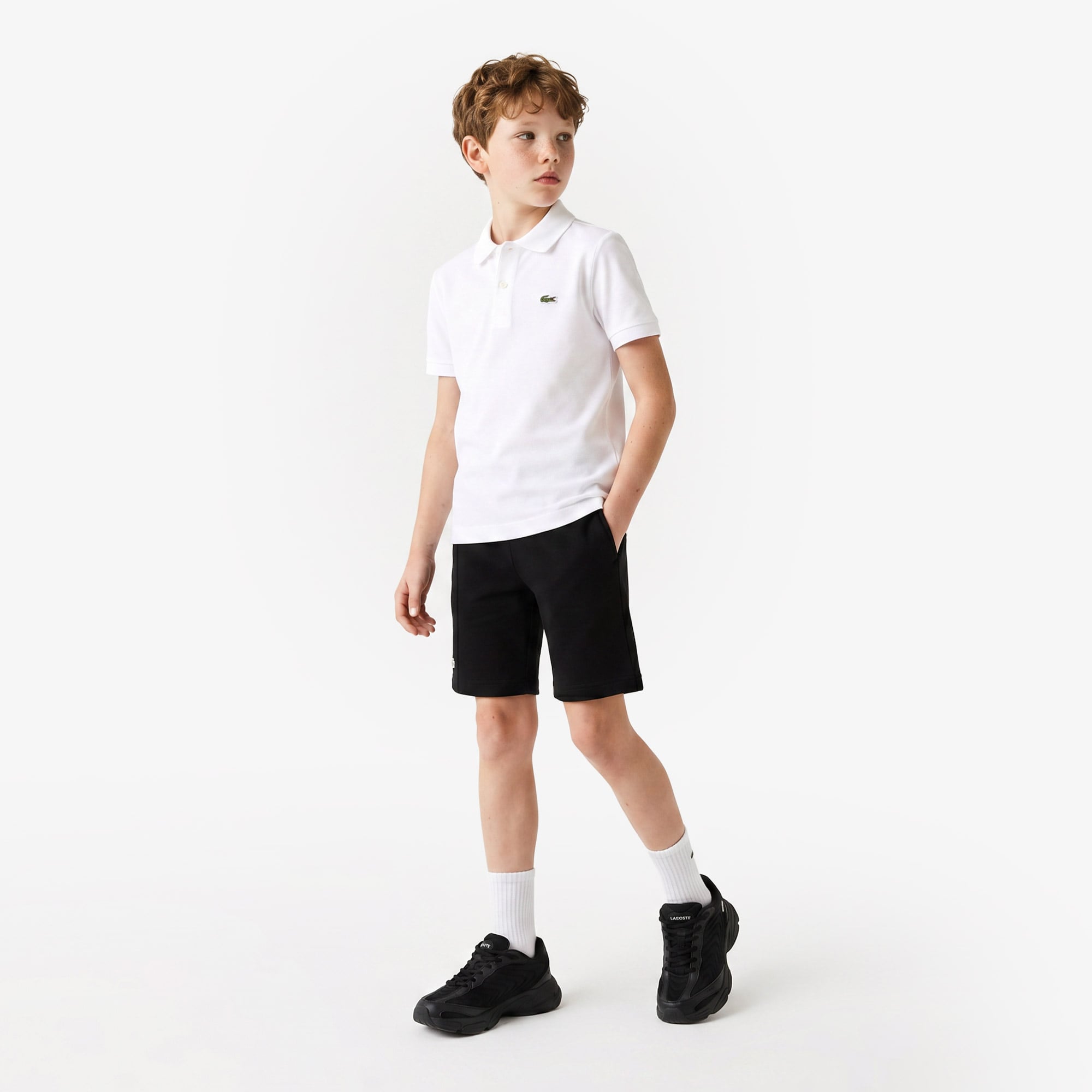 Lacoste Regular Fit Çocuk Beyaz Polo