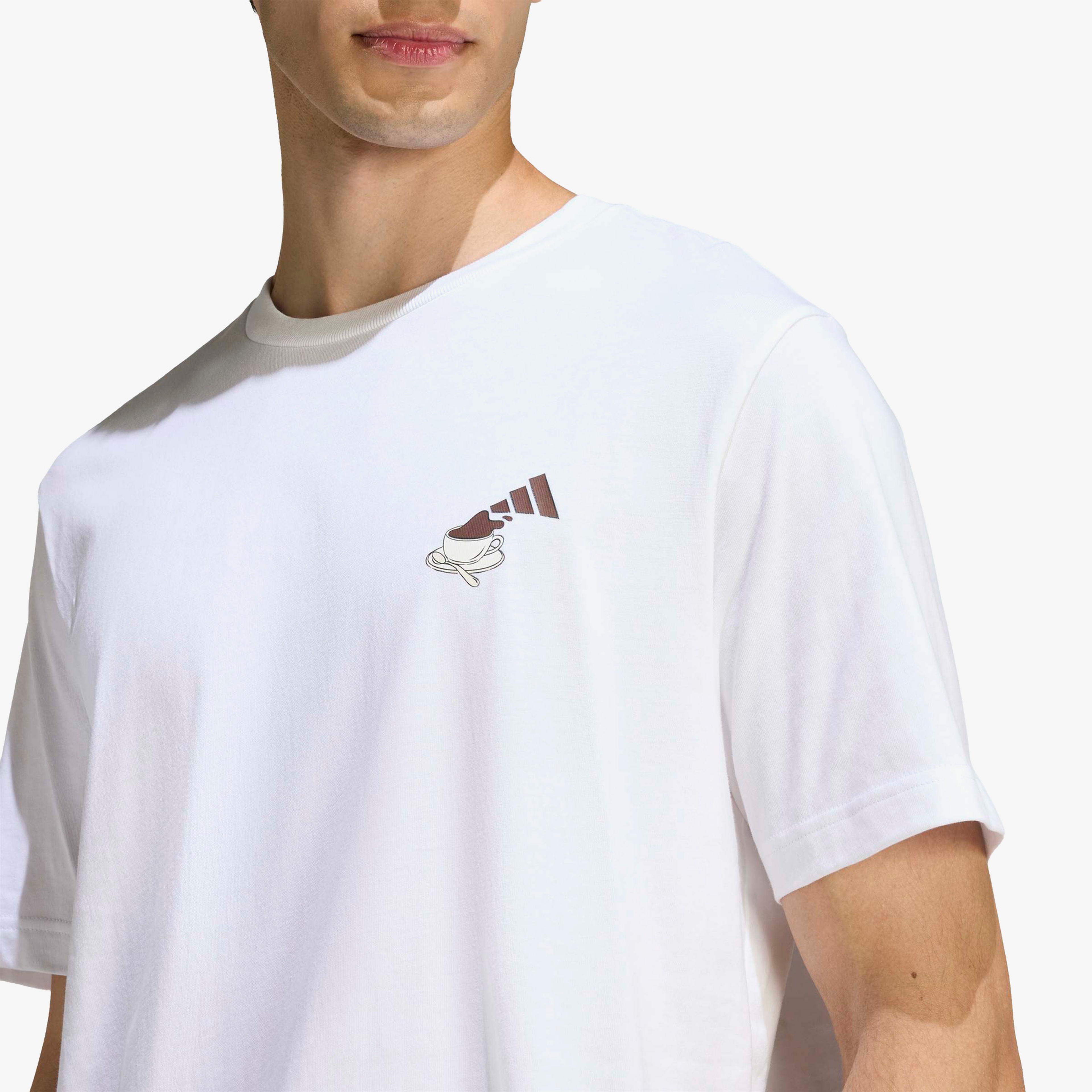 adidas Cheesecake Erkek Beyaz T-Shirt