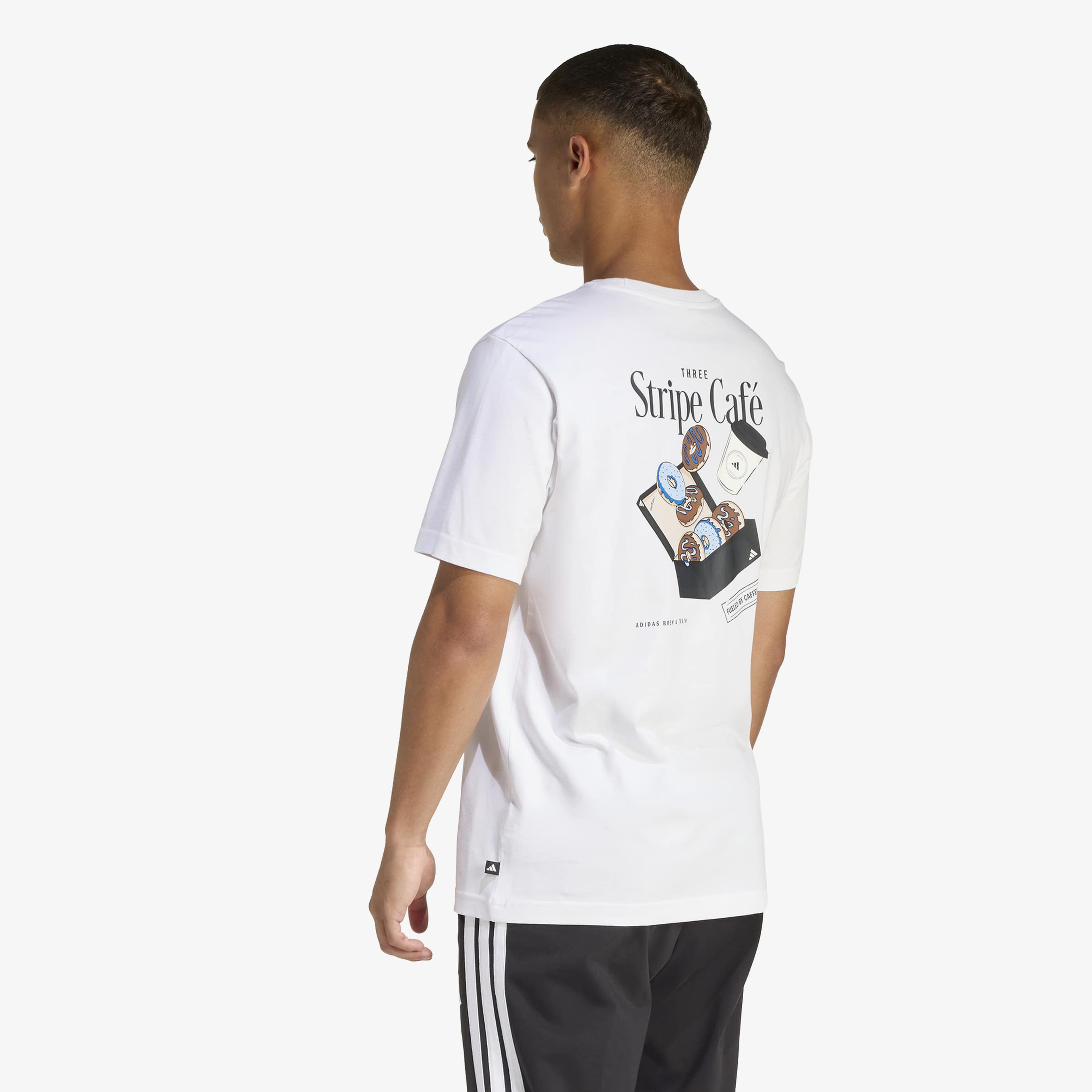 adidas Donut Box Erkek Beyaz T-Shirt