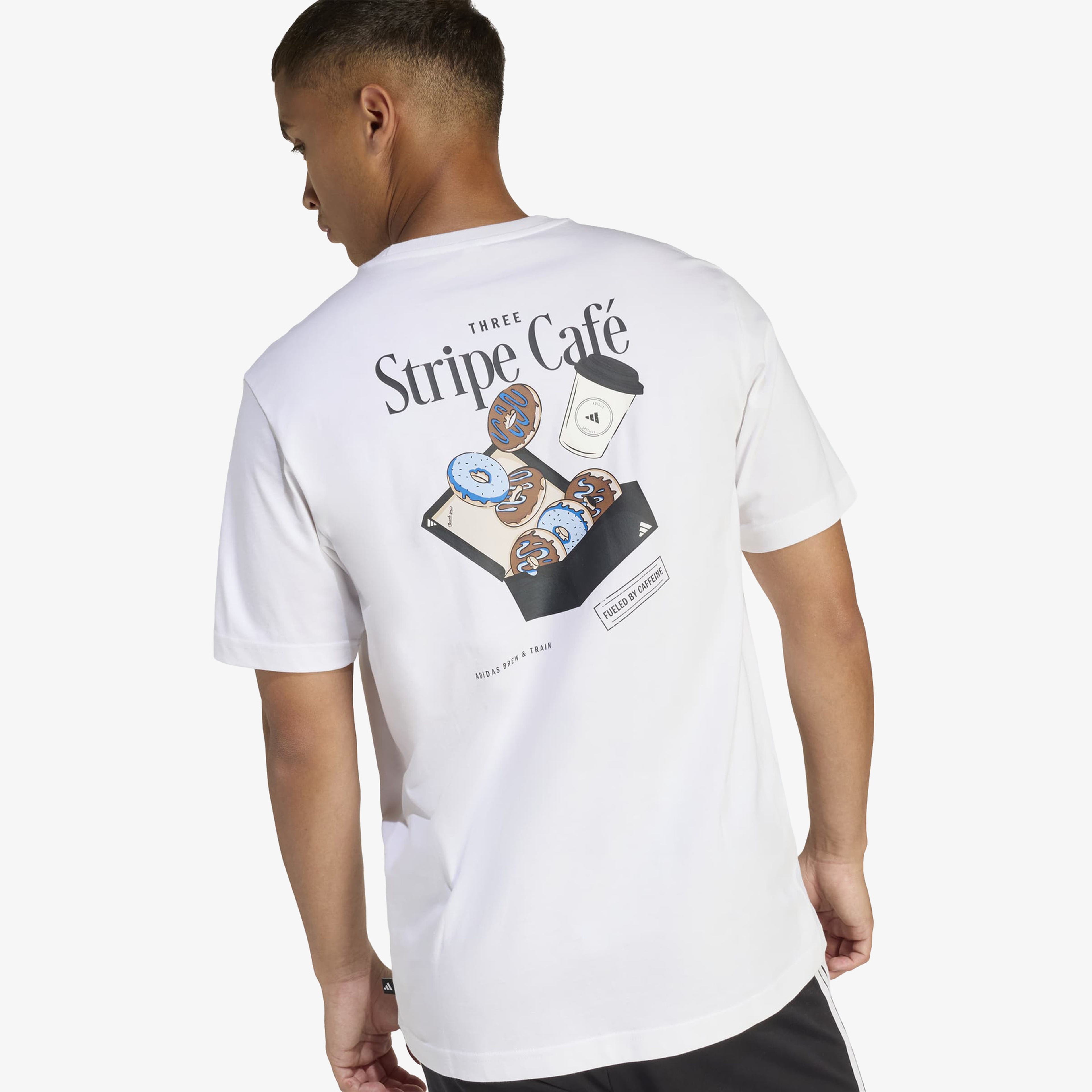 adidas Donut Box Erkek Beyaz T-Shirt