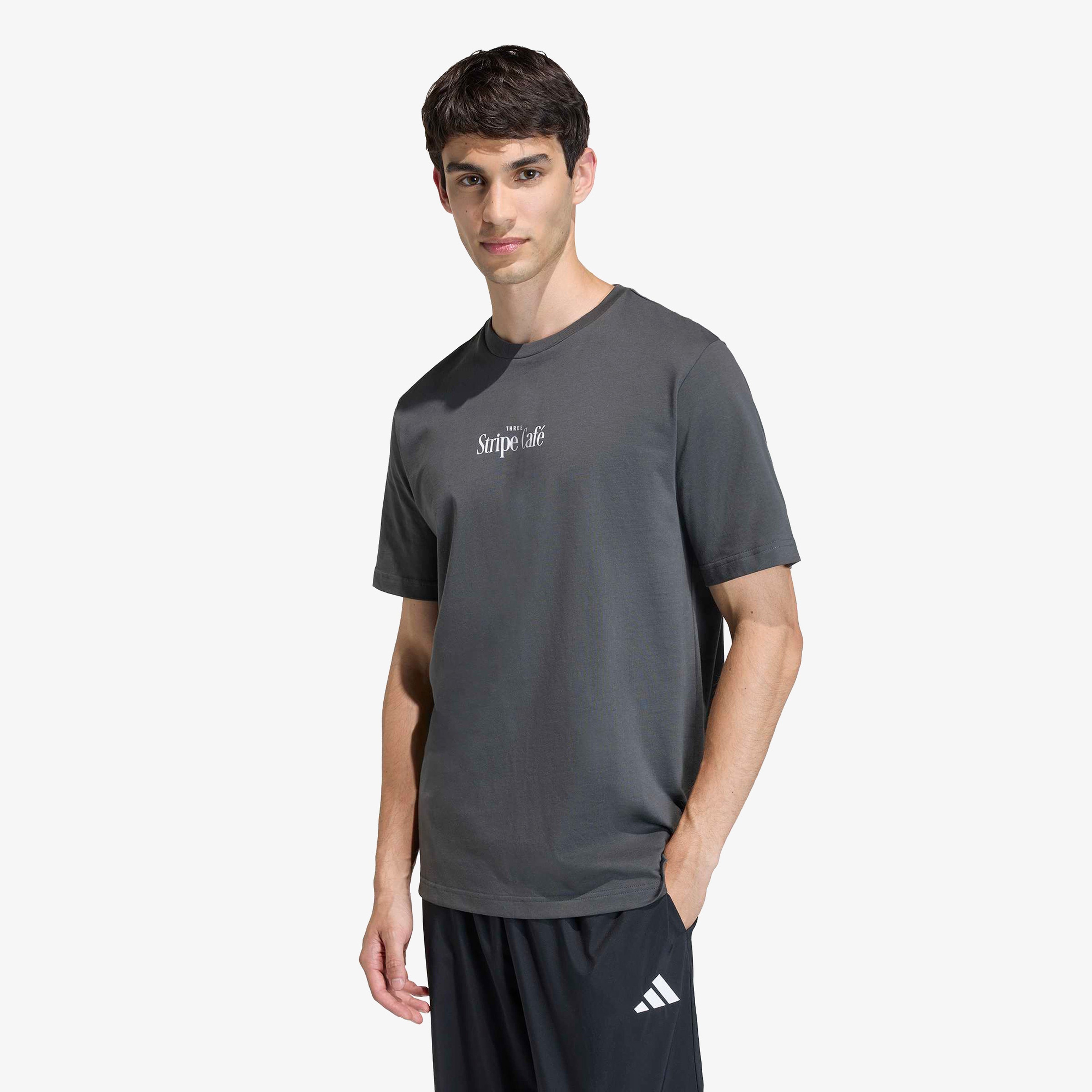 adidas Donut Box Erkek Gri T-Shirt