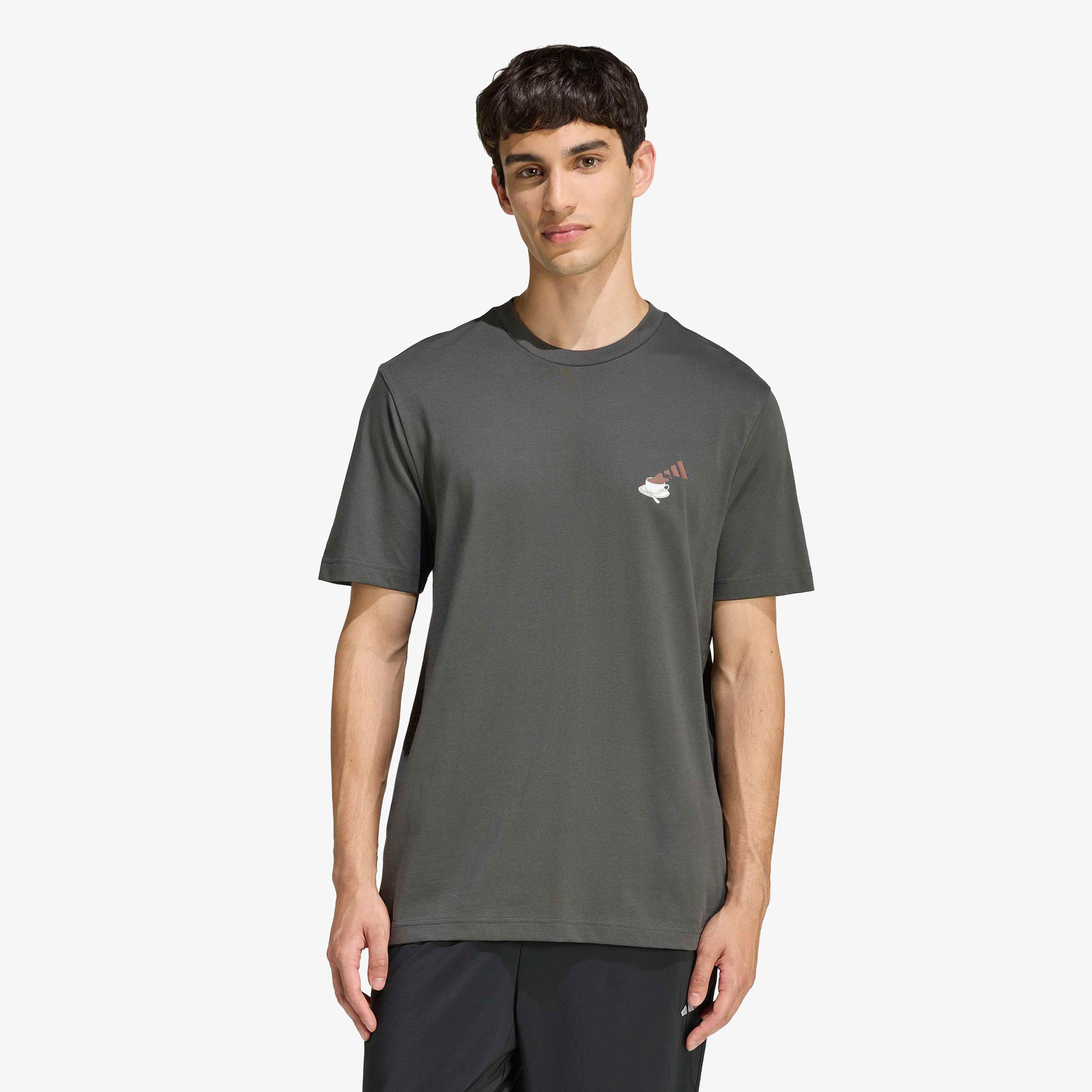 adidas Cheesecake Erkek Gri T-Shirt
