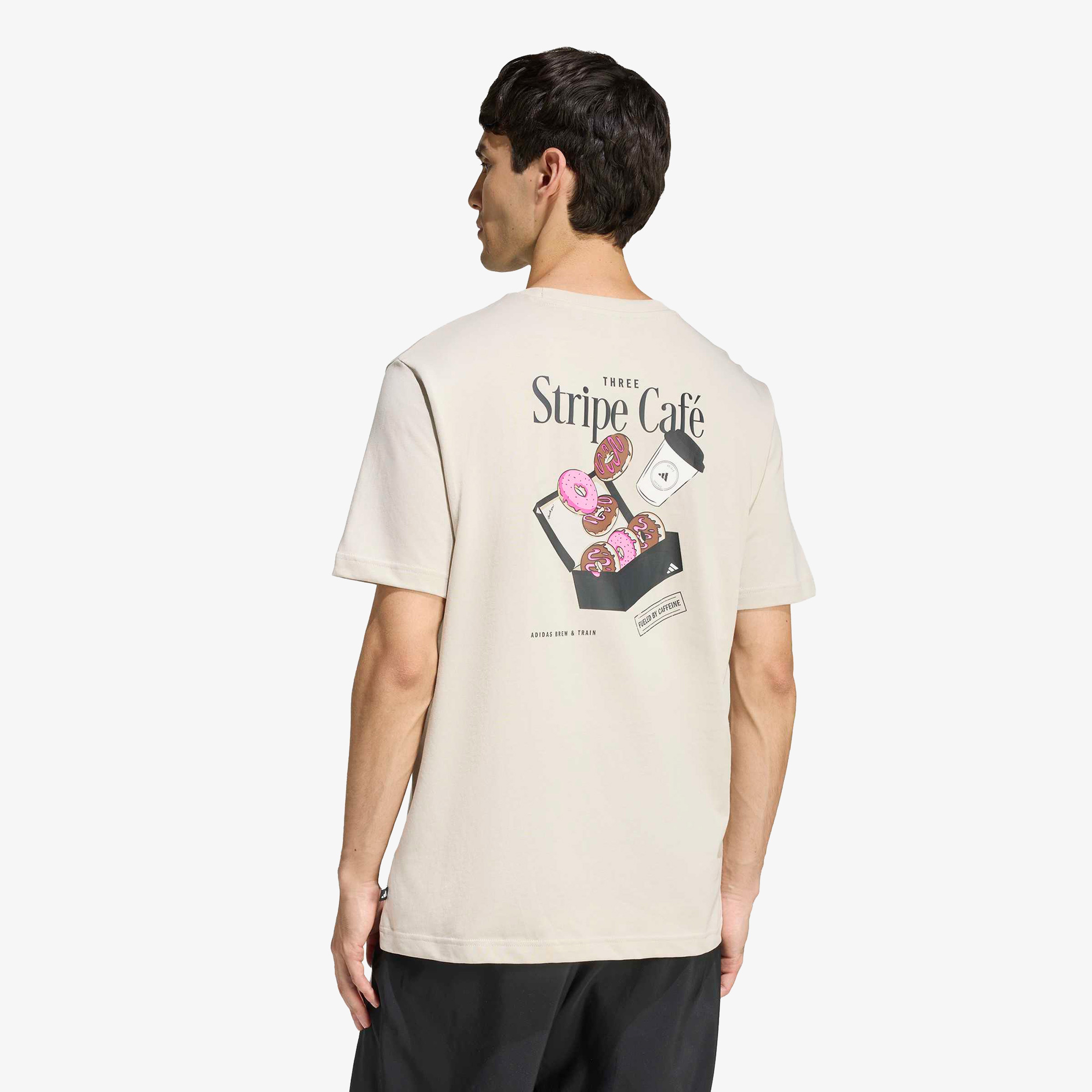 adidas Donut Box Erkek Bej T-Shirt