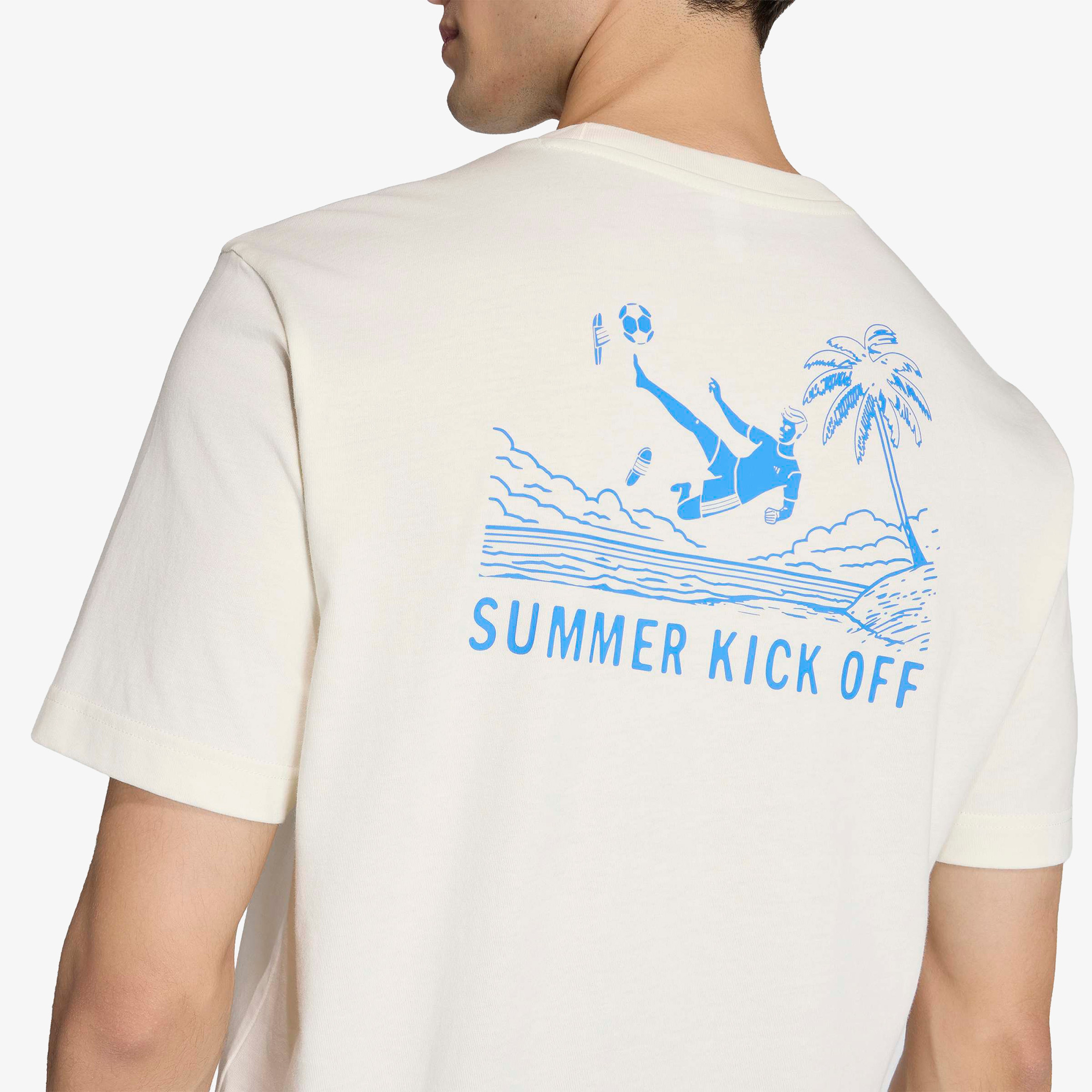 adidas Slide Erkek Beyaz T-Shirt