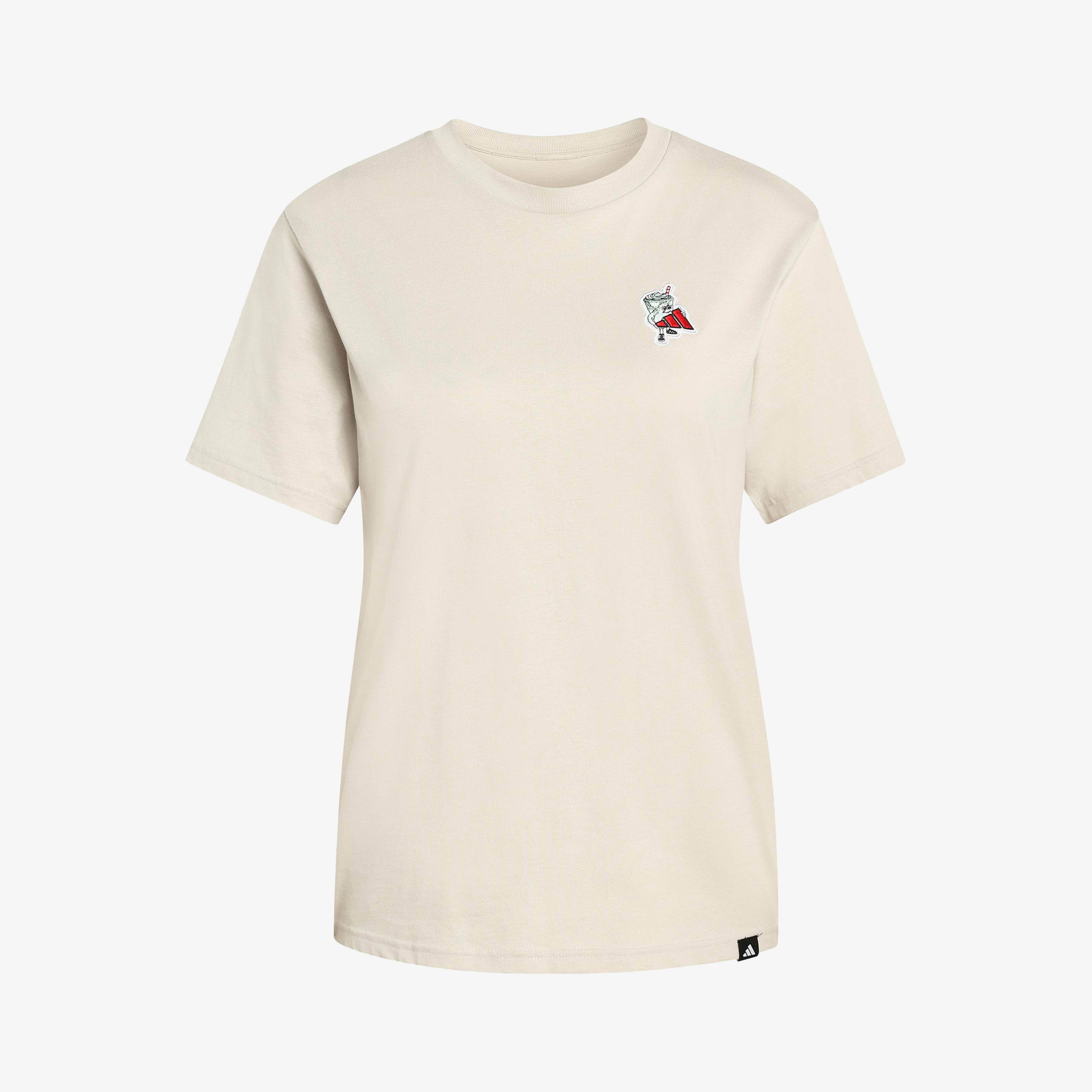 adidas Food Graphic Kadın Bej T-Shirt