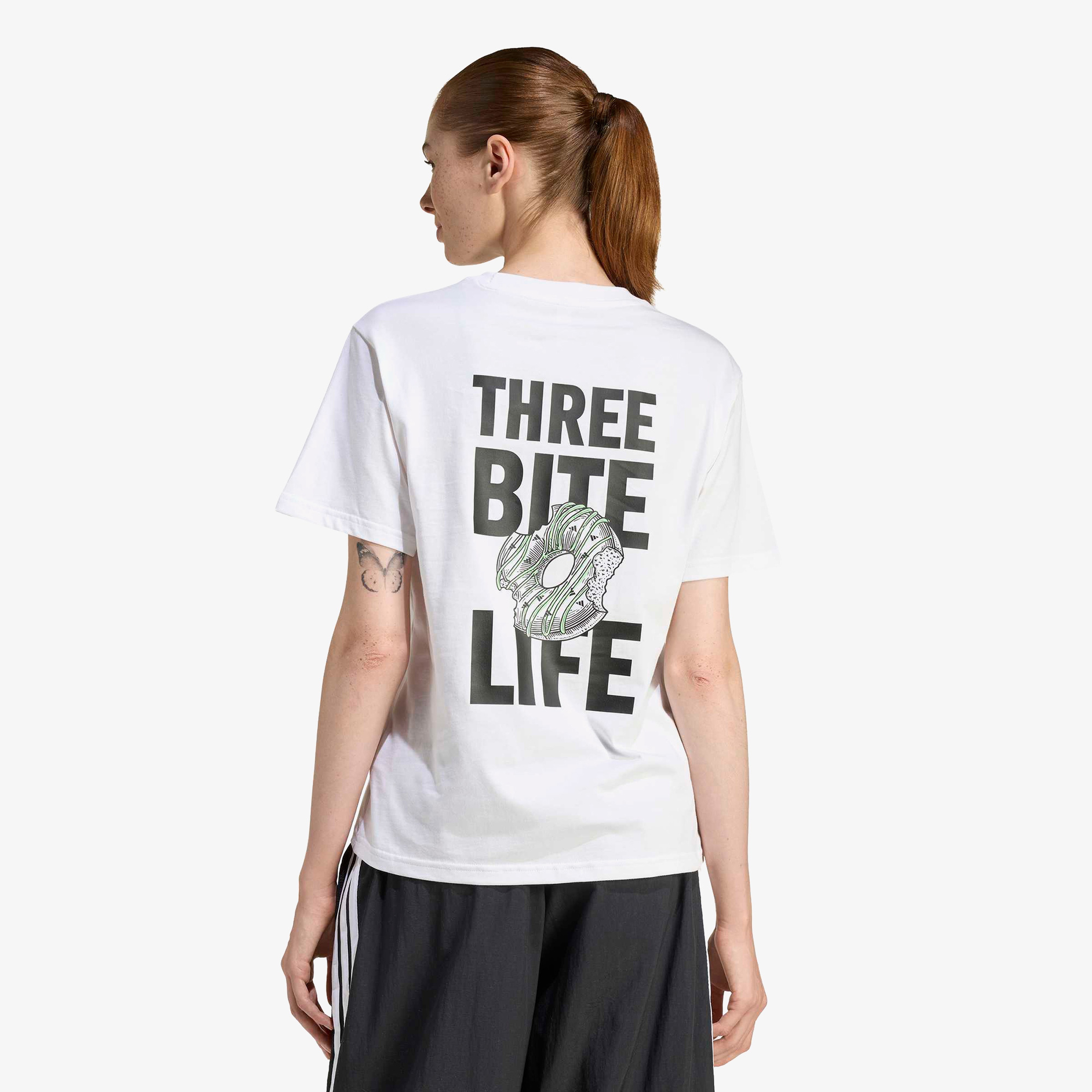adidas Food Graphic Kadın Beyaz T-Shirt