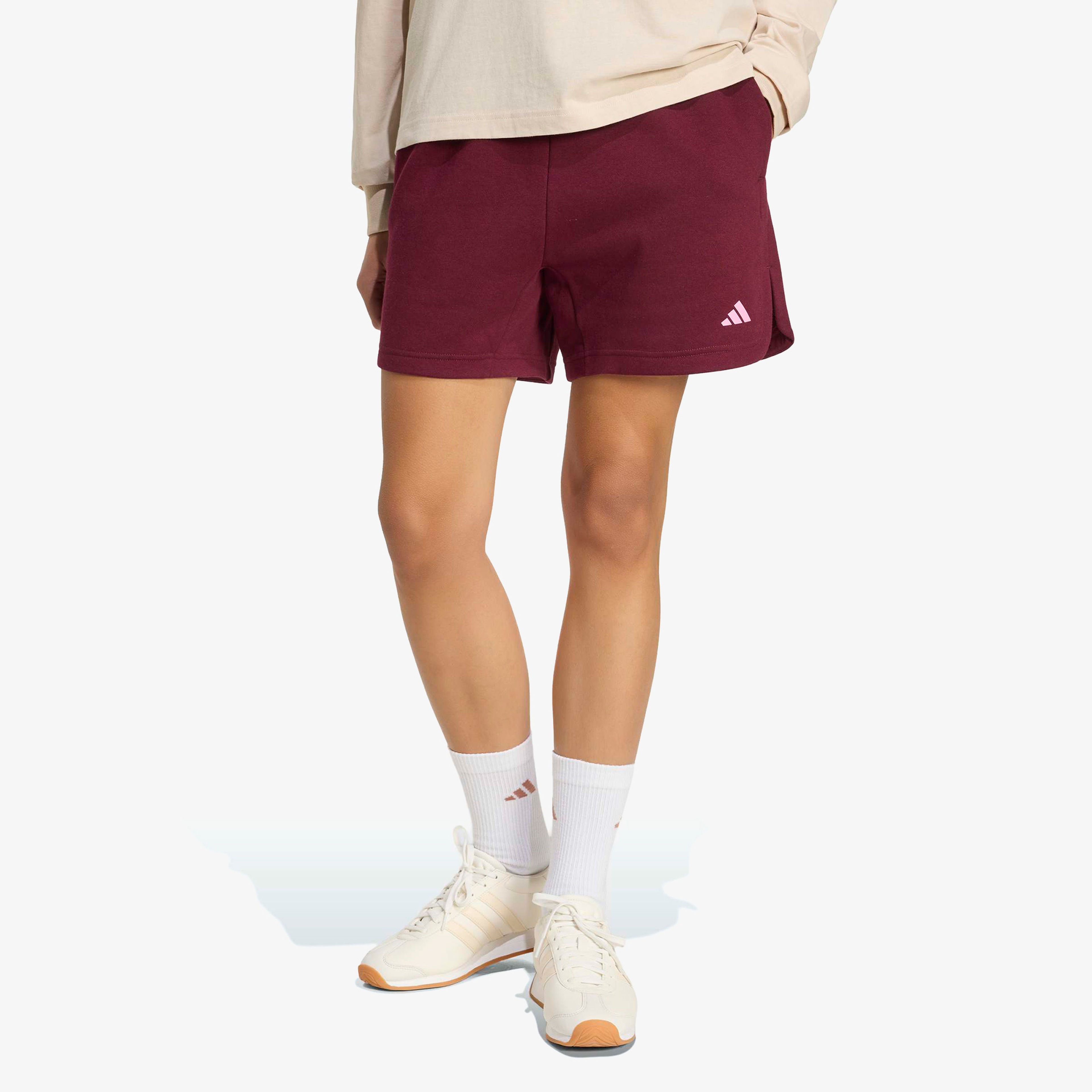 adidas 3Ss Fleece Kadın Bordo T-Shirt